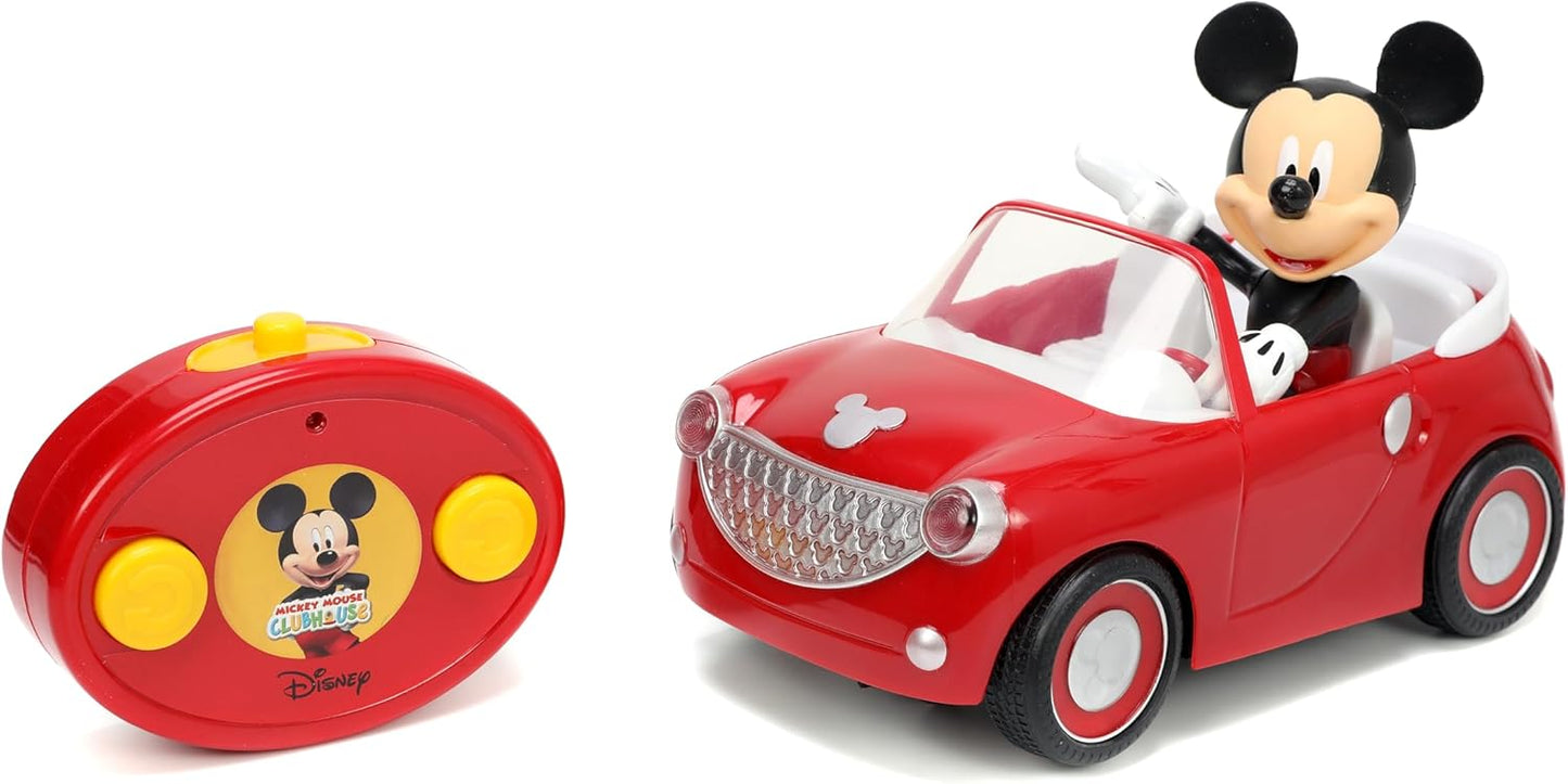 Jada Disney Junior Mickey Mouse Roadster R/C – Remote Control Car with Simple Controller, 1:24 Scale – Fun Toy for Kids Ages 4+