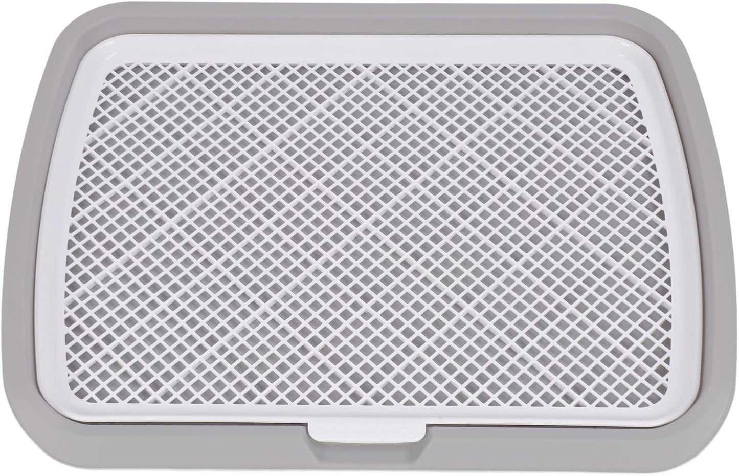 Puppy Potty Training Tray, Detachable Washable Mesh Dog Pee Pad Holder Tray for Small Breed Dog (Gray)