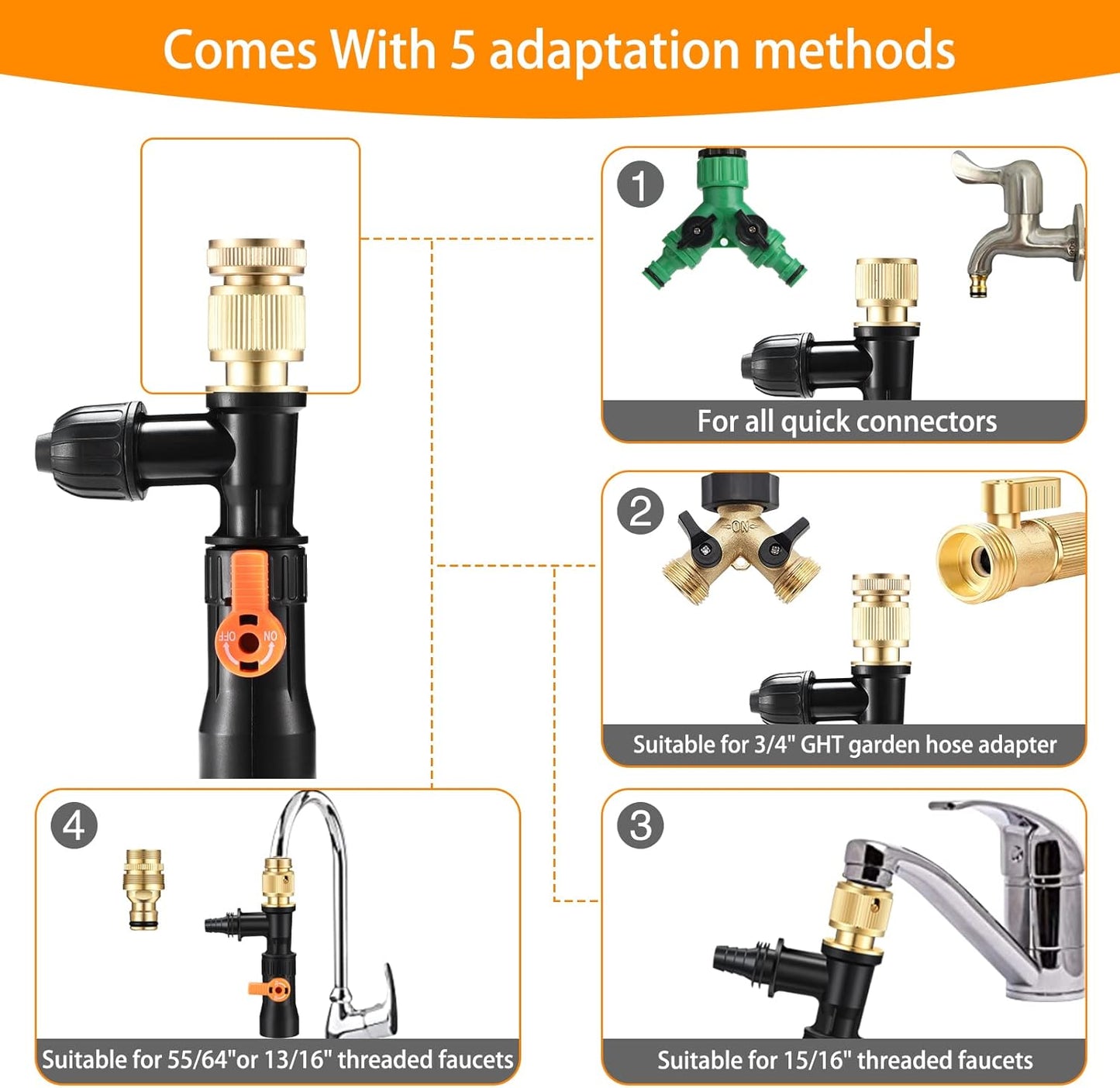 Gravel Vacuum for Aquarium Water Changer Fish Tank Cleaning Tools,Siphon Universal Quick Pump Aquarium Water Changing (30ft)