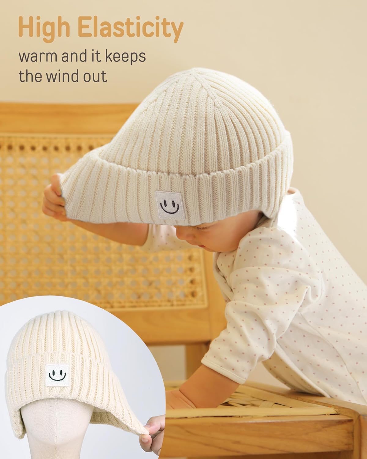 FURTALK Baby Beanie Toddler Winter Warm Hat Infant Soft Fleece Lined with Earflap Cute Knit Kids Caps