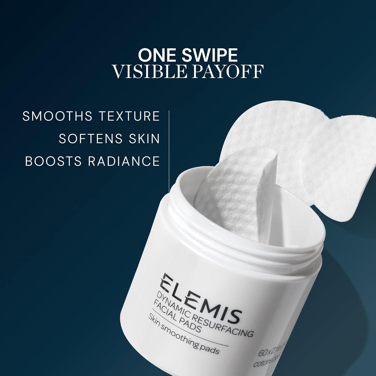 ELEMIS Dynamic Resurfacing Facial Pads, Gentle Textured Treatment Facial Exfoliating Pads