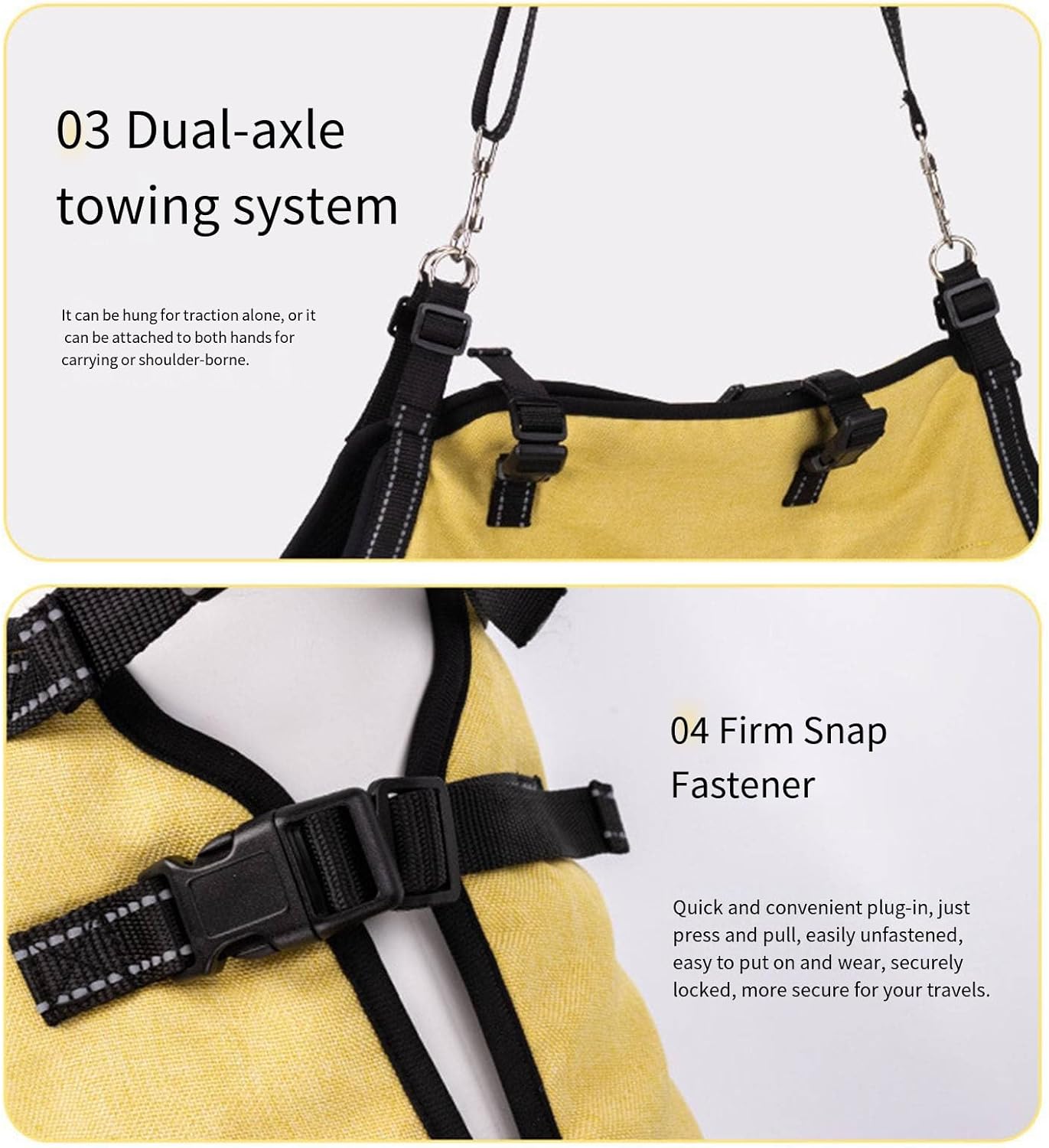 Ergonomic Shock Absorbing Dog Lift Harness Full Body Vests for Senior Canines Adjustable Strap for Outdoor Use Dog Mobility Aid