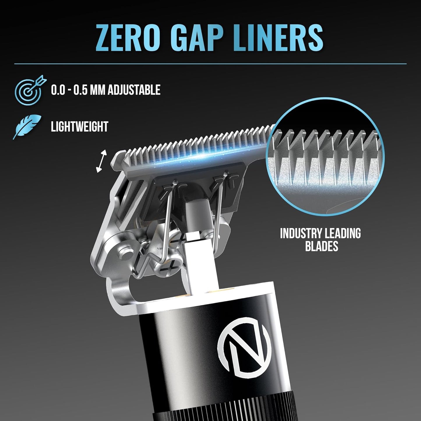 Novah Professional Hair Clippers for Men, Professional Barber Clippers and Trimmer Set, Mens Cordless Clipper, Fade Haircut Kit, Electric Hair Cut Machines