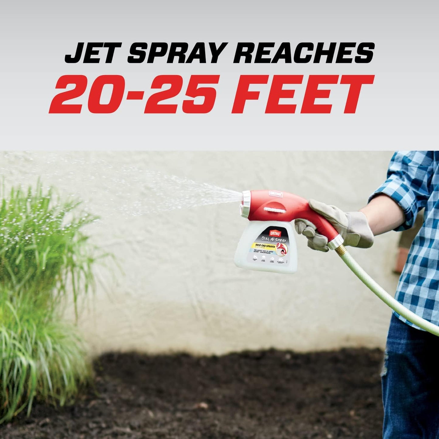 Ortho Dial N Spray Hose-End Sprayer - For Liquid Weed Killer, Insect Killer and Fungicide, Hose Fertilizer Sprayer with 14 Dilution Settings