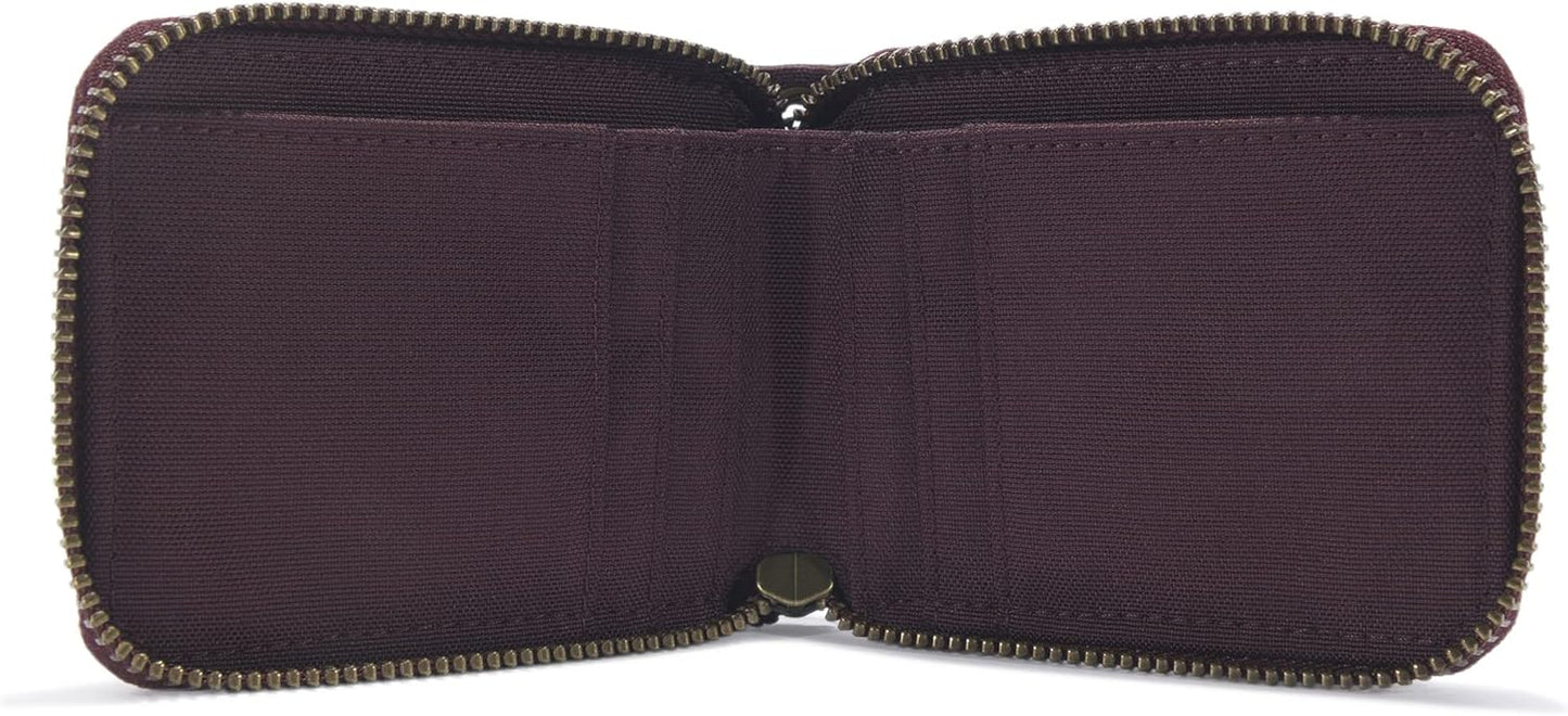 Carhartt Men's Nylon Duck Zipper Wallet, Deep Wine