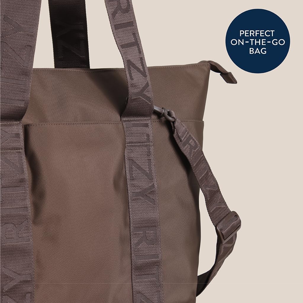 Itzy Ritzy Diaper Bag Tote – Lightweight Weekender with 10 Pockets, Removable Strap, Stroller & Trolley Use