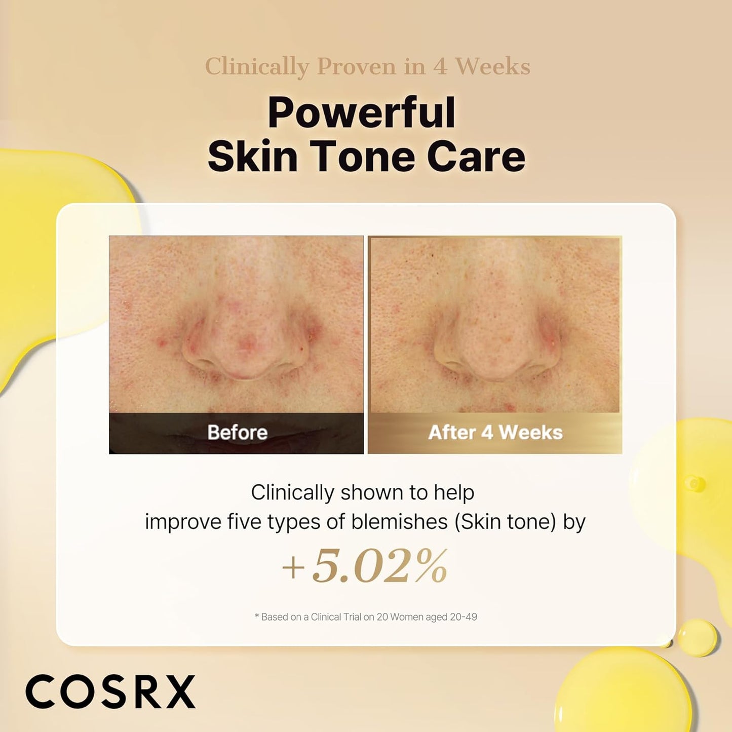 COSRX Advanced Pure Vitamin C 23% Serum with Vitamin E & Glutathione (Renewal), Korean Vitamin C Serum for Fine Lines, Uneven Skin Tone & Dull Skin, 0.7oz, Korean Skin Care