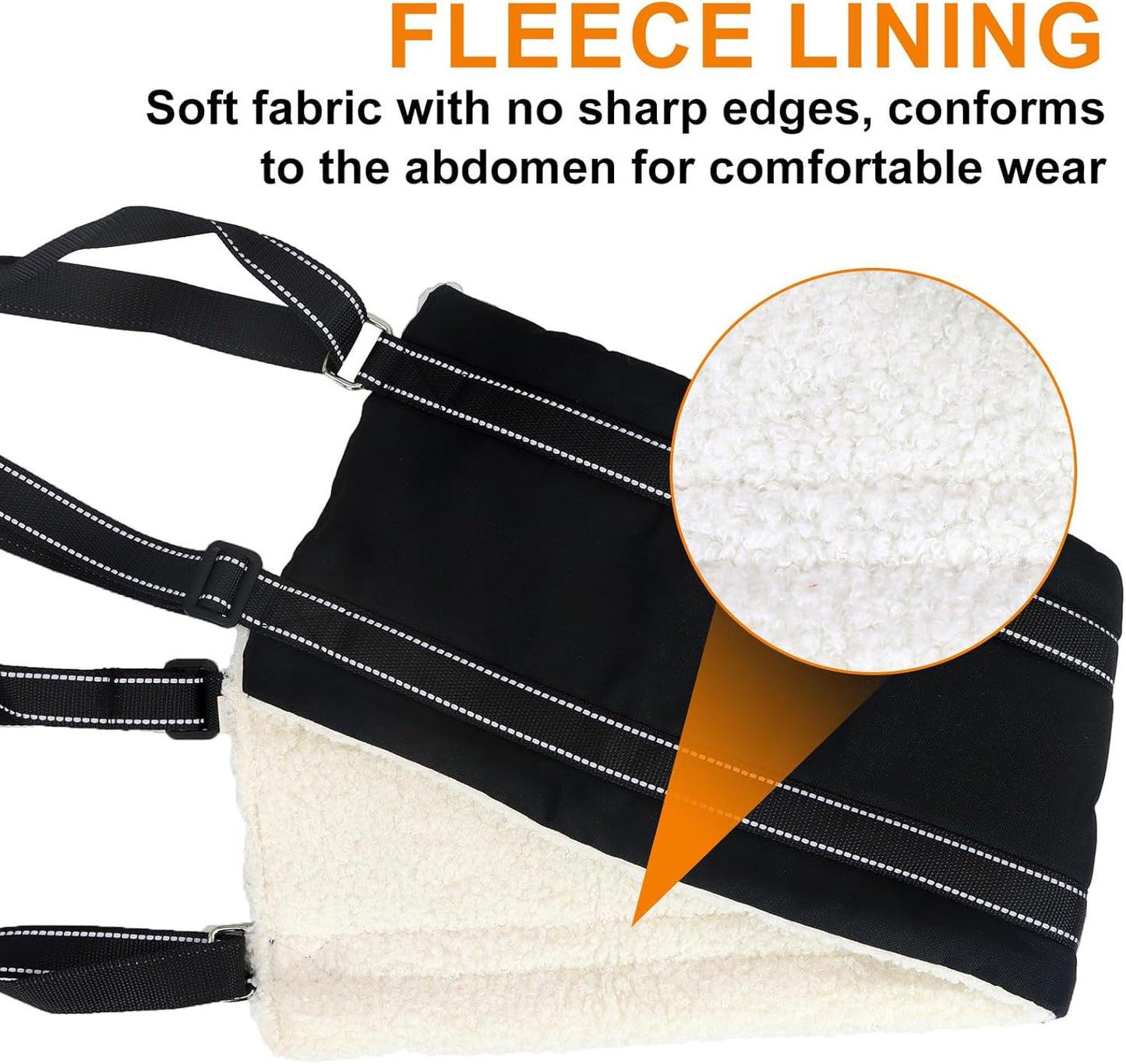 Adjustable Dog Lift Harness Dog Sling Portable Dog Sling for Back Legs Dog Lift Harness for Large Dogs Soft Lift Support and Rehab Harness for Senior,Injured,Disabled Dogs After ACL Surgery(S)