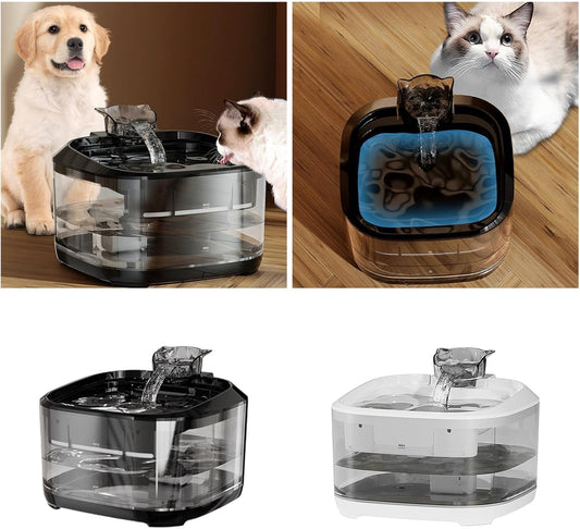 Large Capacity Pet Water Dispenser Automatic Cats Dog Drinking Fountain with Filtration Quiet Design Watering Supply Water Dispenser