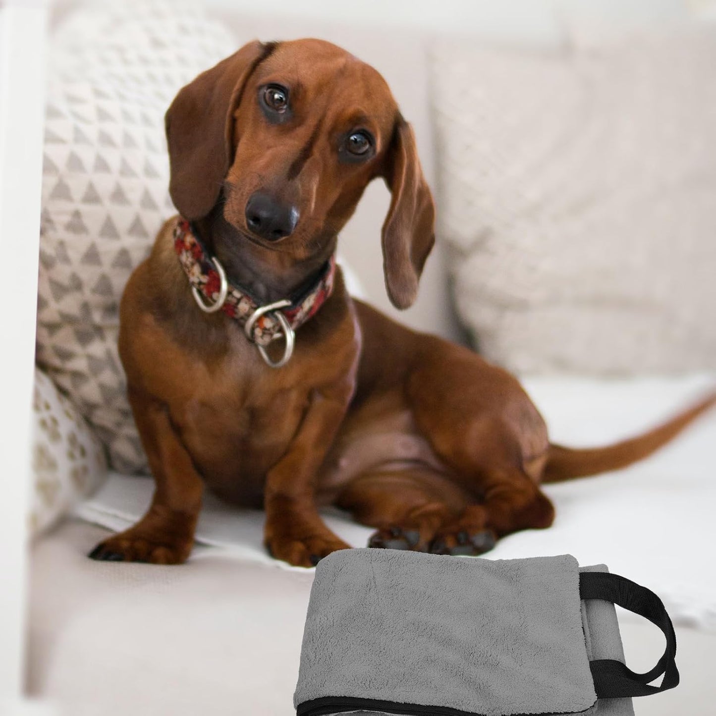 PRETYZOOM Portable Dog Sling and Pet Harness Gray Dog Hip Support Band for Injury Rehabilitation Lightweight Pet Lift Sling for Cats