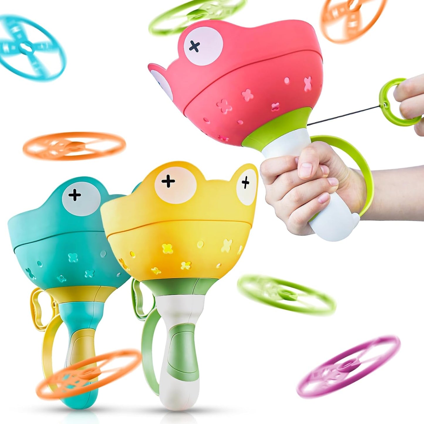 pamexin Outside Toys for Kids Ages 4-8 - Manual Capture Catching Game - Toddler Chasing Toy for Boys & Girls, Ages 3-7 - Outdoor Fun Family Games
