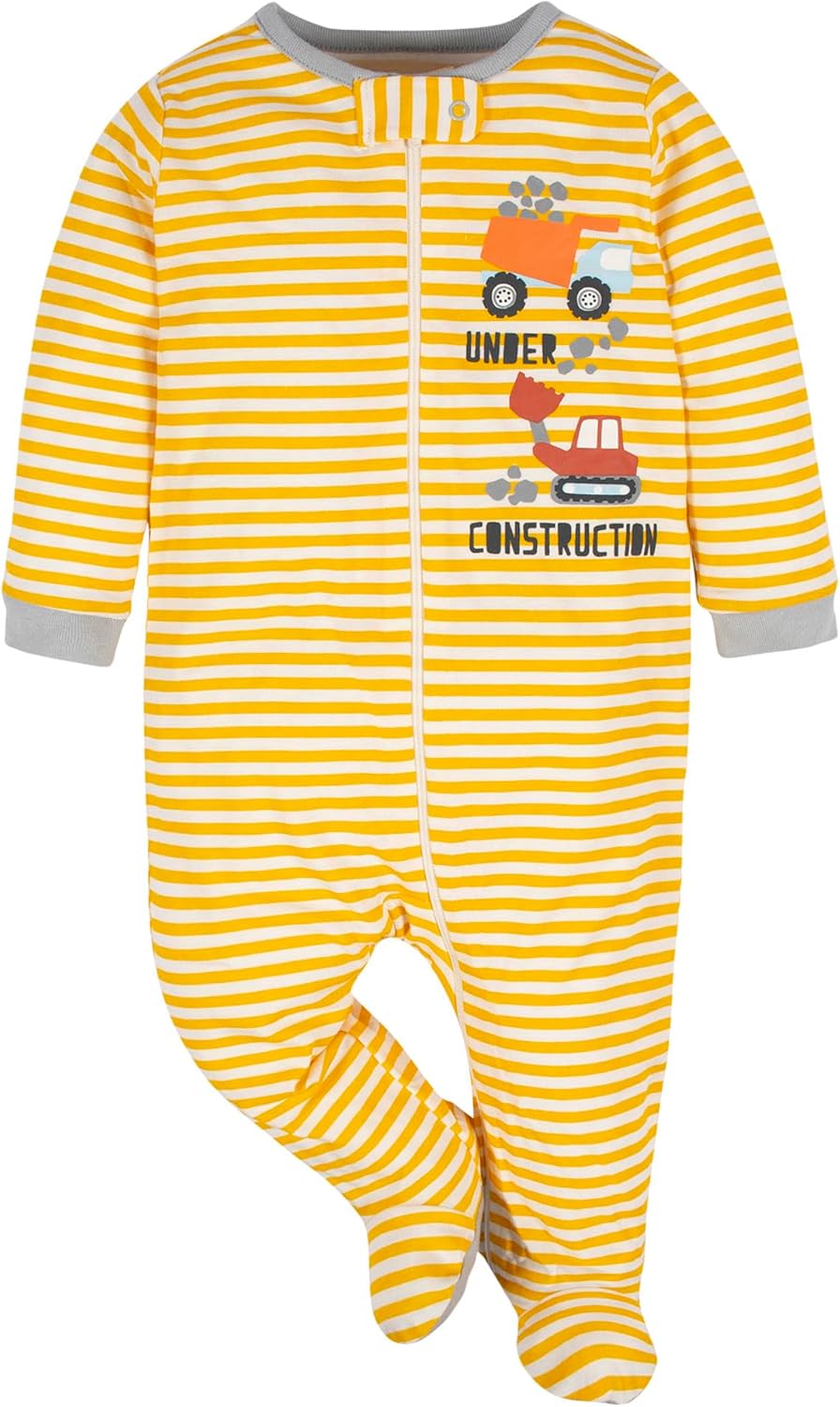 Gerber baby-boys 4 Pack Sleep 'N Play Footie