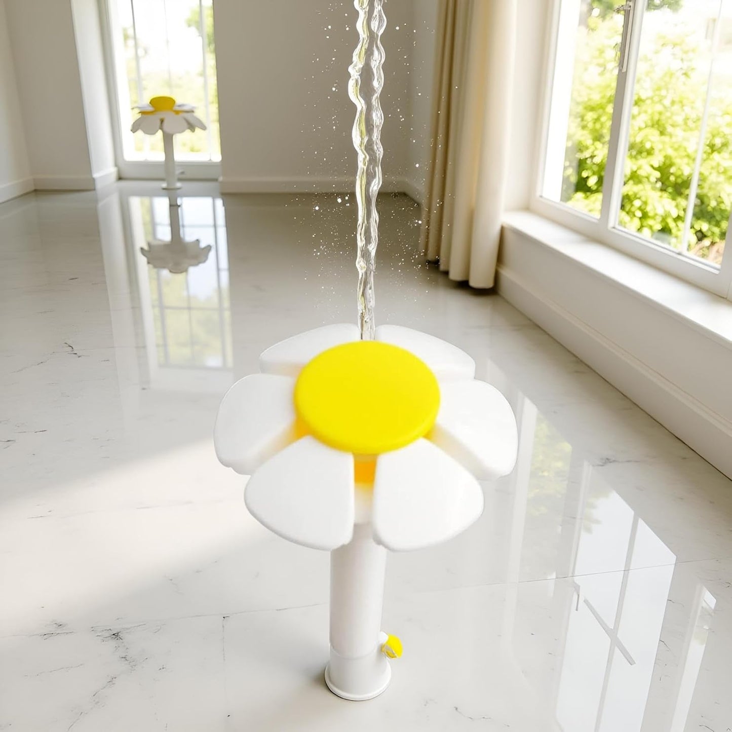 Jowxsx Pet Water Fountain Nozzle Replacement Yellow Flower for Head for Cat Fountain Automatic Drinking Water Dispenser