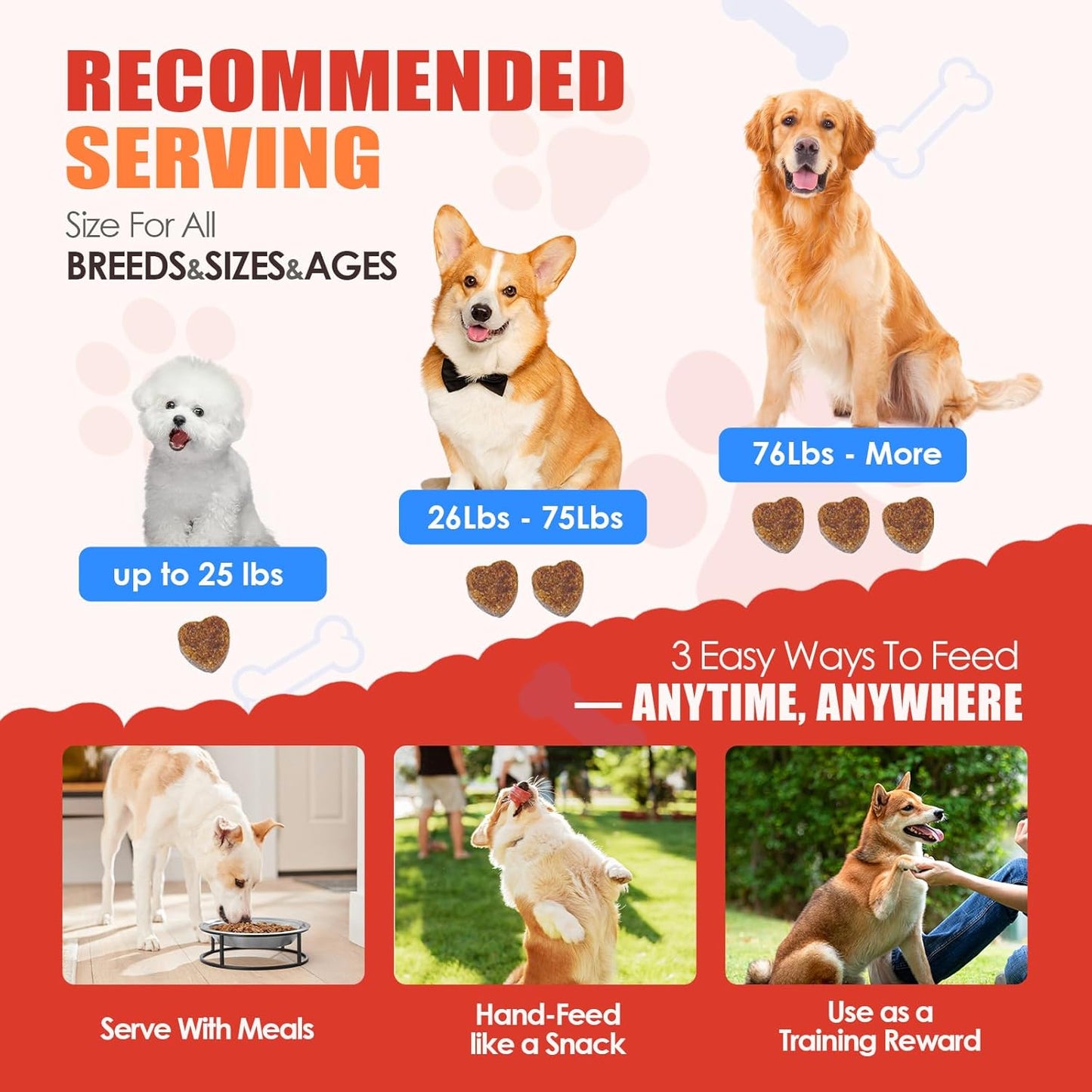Calming Chews for Dogs with Hemp & Melatonin -All-in-ne Anxiety& Stres helief for Fireworks,Thuderstorms,Travel,Grooming,Separation,and Loud Noise Promotes Relaxation & Sleep -120ct