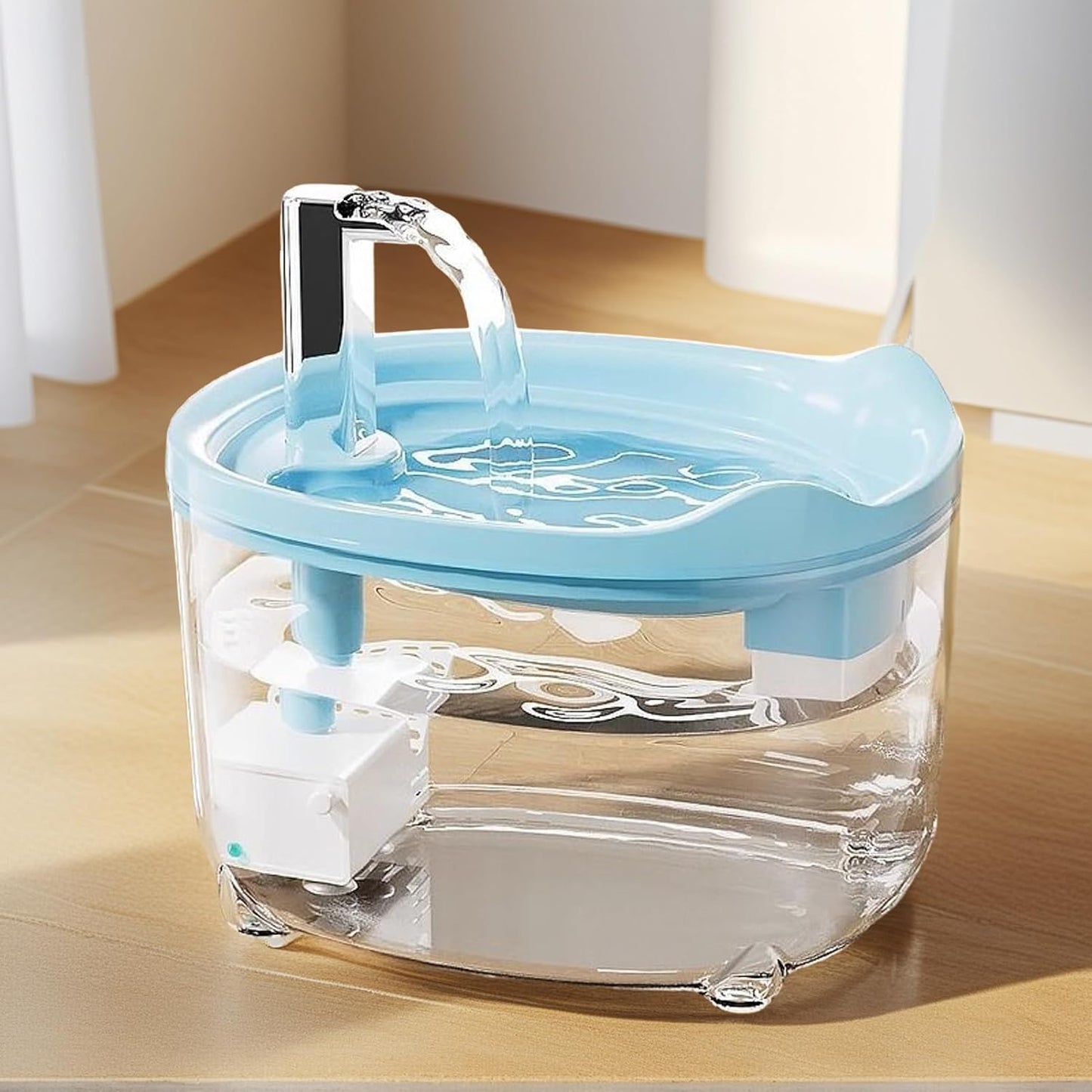 Cat Drinking Fountain, Automatic Dog Water Dispenser, Quiet Feeder Bowl for Small Animals Kitten Puppy, Indoor Home Apartment Pet Supplies, Durable Hydration Organizer for Daily Feeding and Care