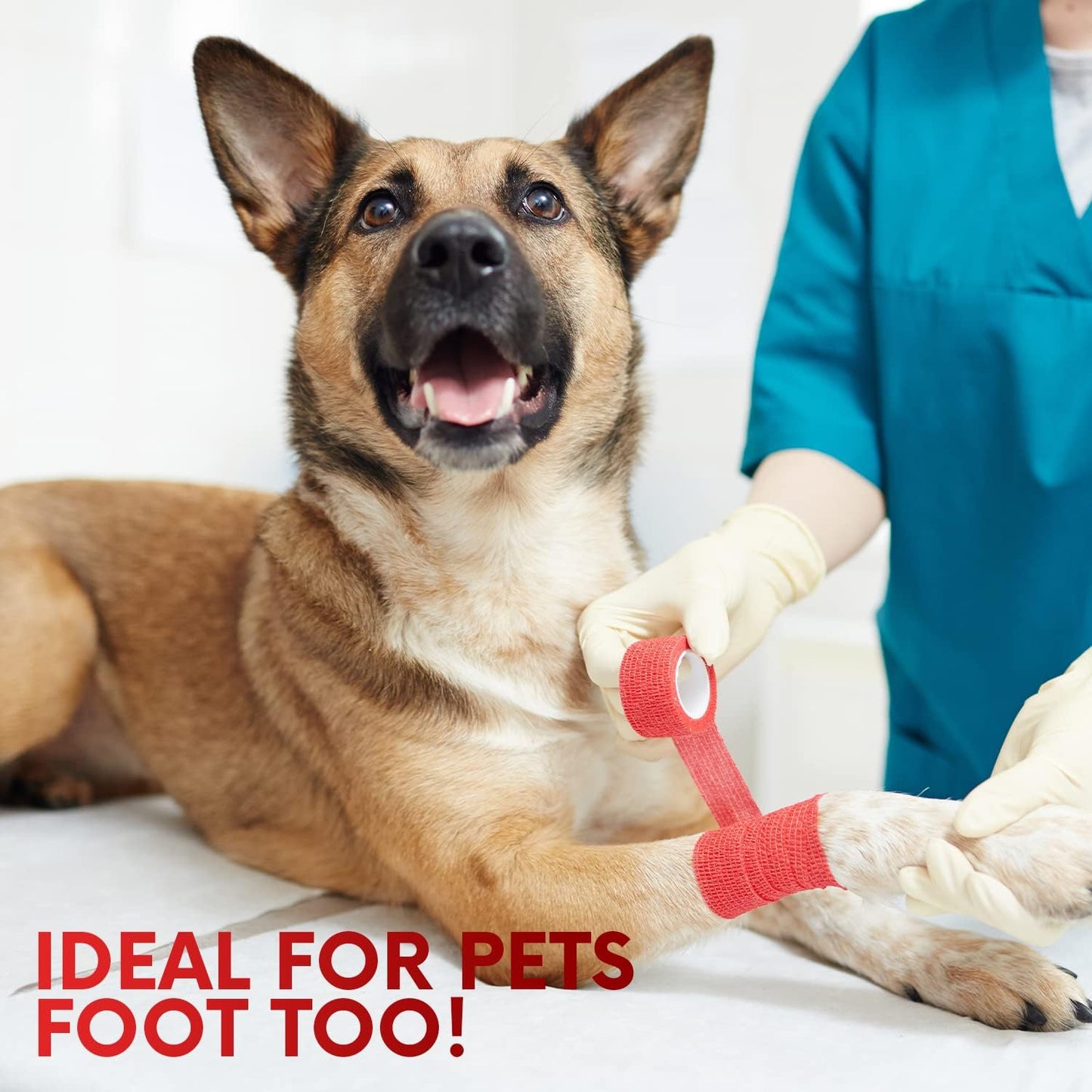 HEALQU Self Adhesive Bandage Wrap – 12 Rolls 2in x 5yd Cohesive Tape for Athletic and Sports - Self Adherent Medical Tape, Flexible, Elastic Bandages Multicolor for Wrist & Ankle Vet Wrap for Dogs