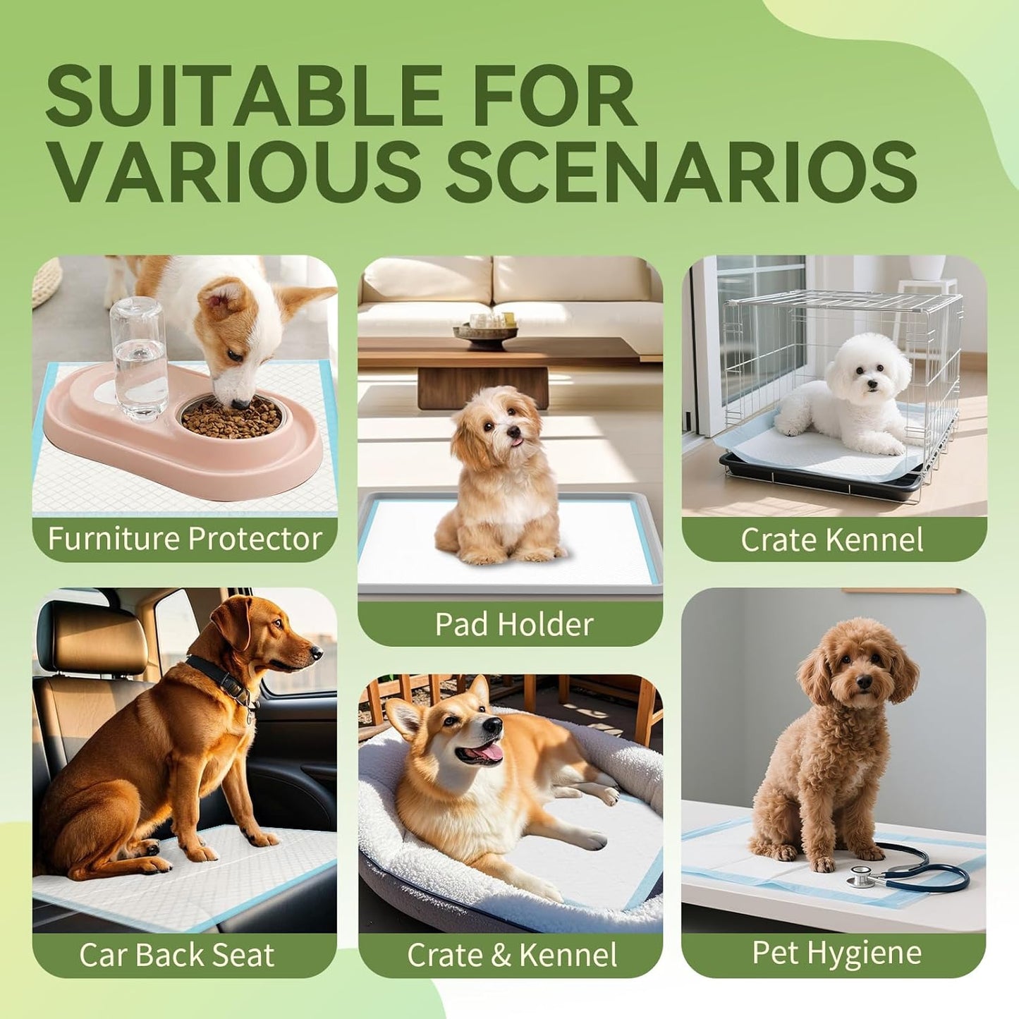 IMMCUTE 100 Count Premium Puppy Pads, 22"x23" Dog Pee Pads – Ultra-Soft Heat-Sealed, 6-Layer Leak-Proof & Super Absorbent Potty Training Pads for Dogs, Cats, Pets | Crate Training & Indoor Use, Blue