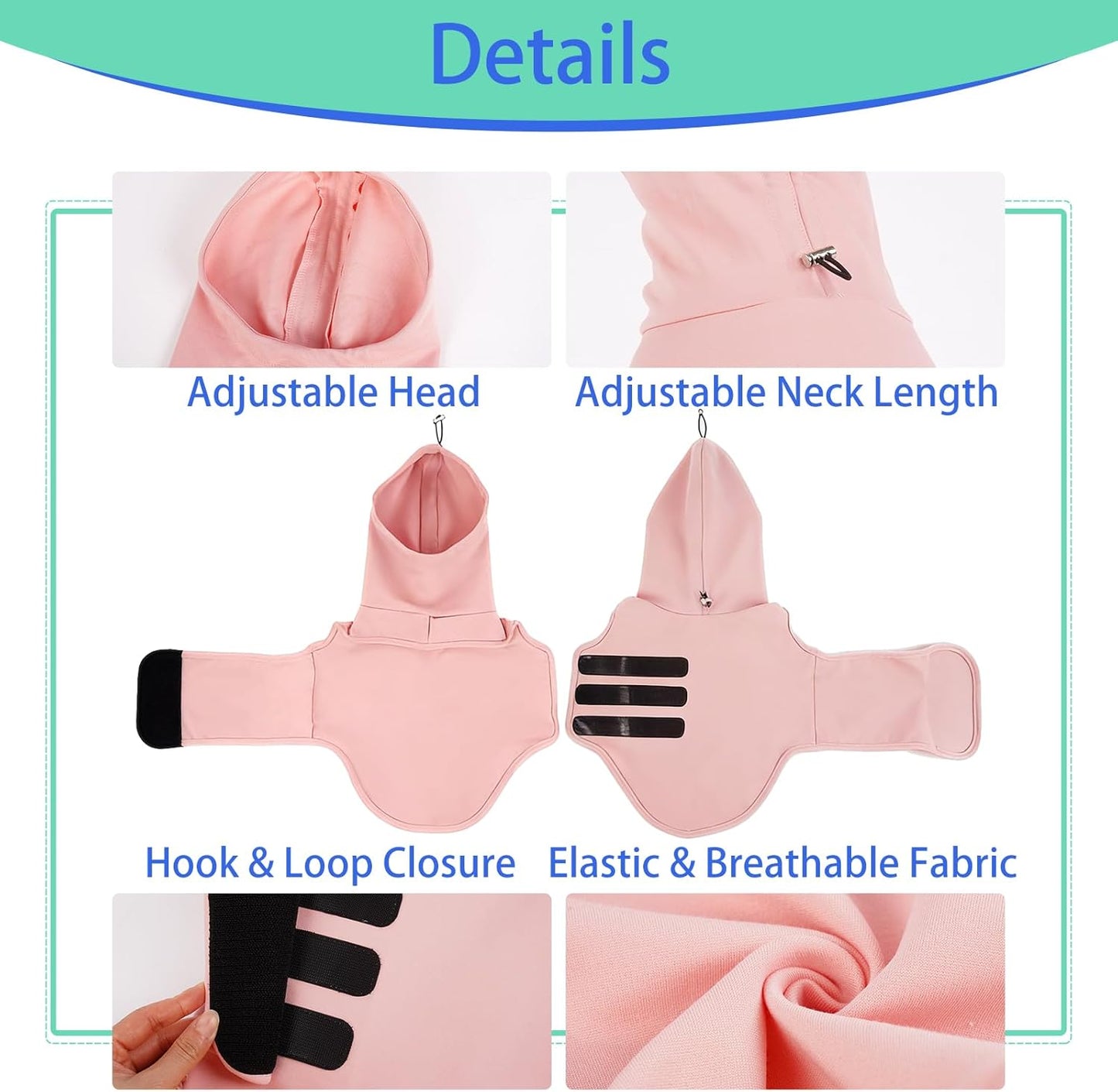 MIGOHI Adjustable Dog Anxiety Vests for Small Dogs, Dog Calming Shirt with Gentle,Constant Pressure for Fireworks,Noise,Comfort Vests for Anxiety, Ear Wrap,New Places,Social Stress, XS,Pink