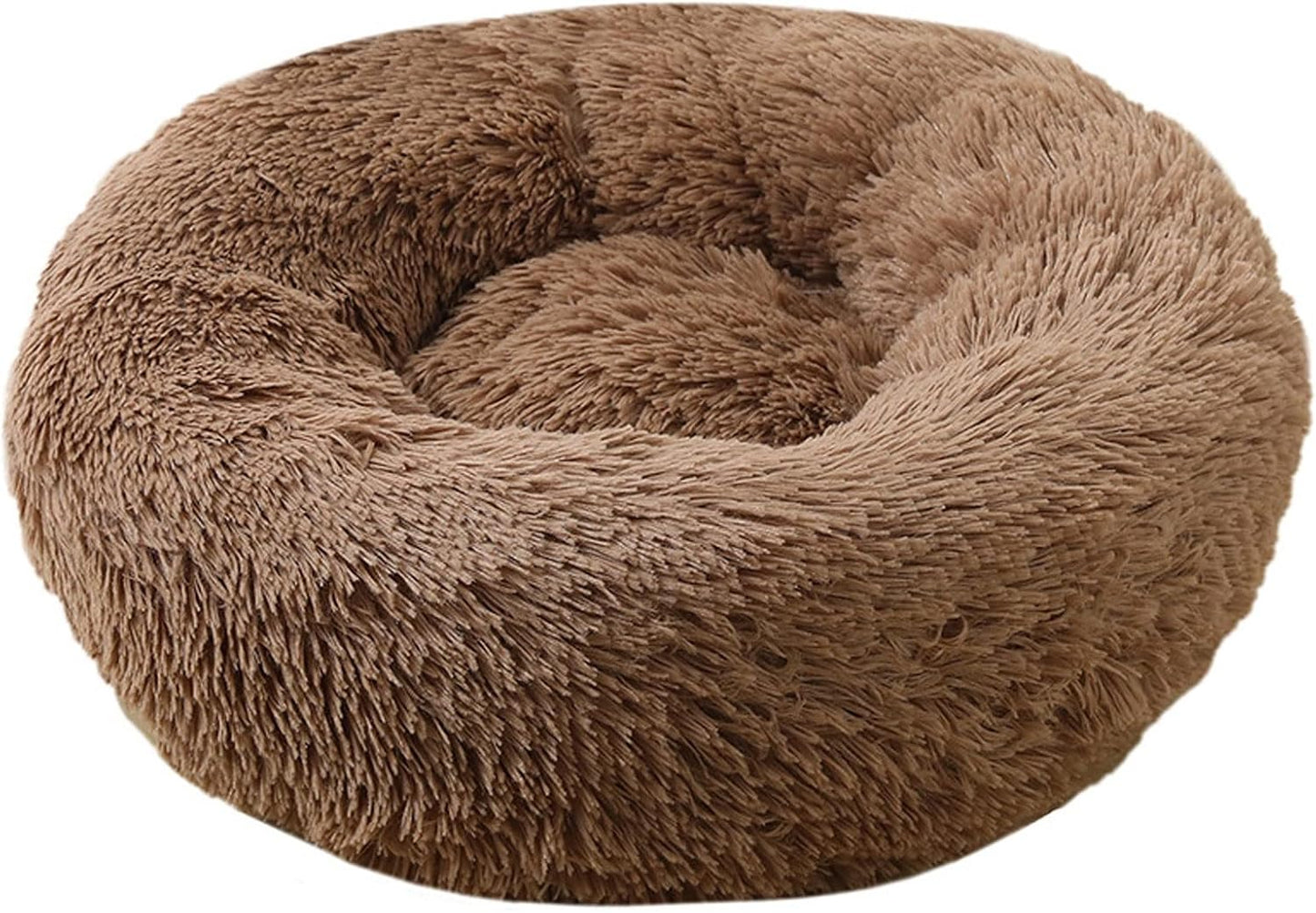 Round Plush Dog Beds for Extra Large Dogs and Cats Oversized Donut Dog Bed with Washable Cover Suitable for Labrador Retrievers, German Shepherds and Adult Rottweilers