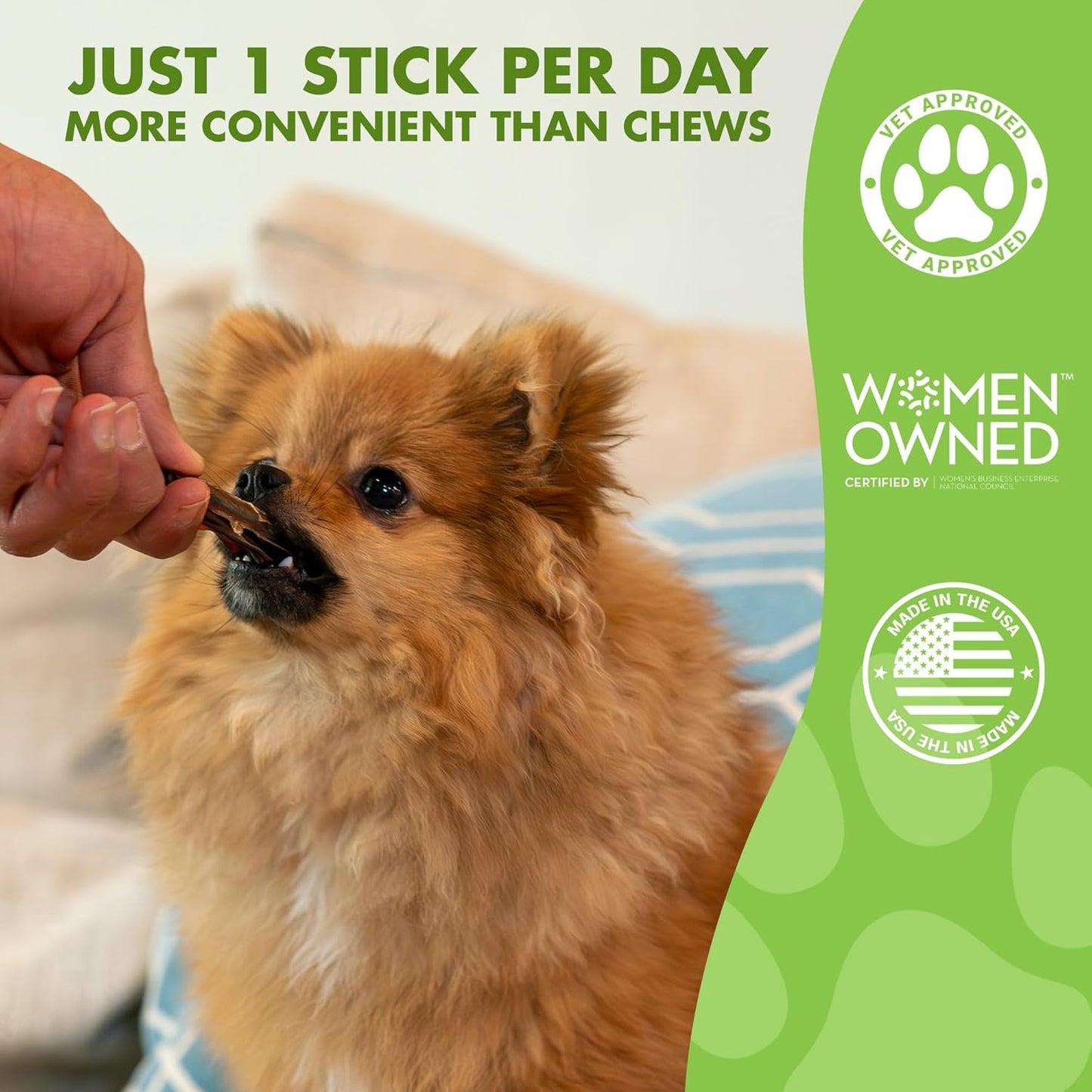 LIQUID-VET Magic-STIX™ Joints, Teeth & Fun in One – Small Dog – Chicken Flavor – Month Supply – Made in USA