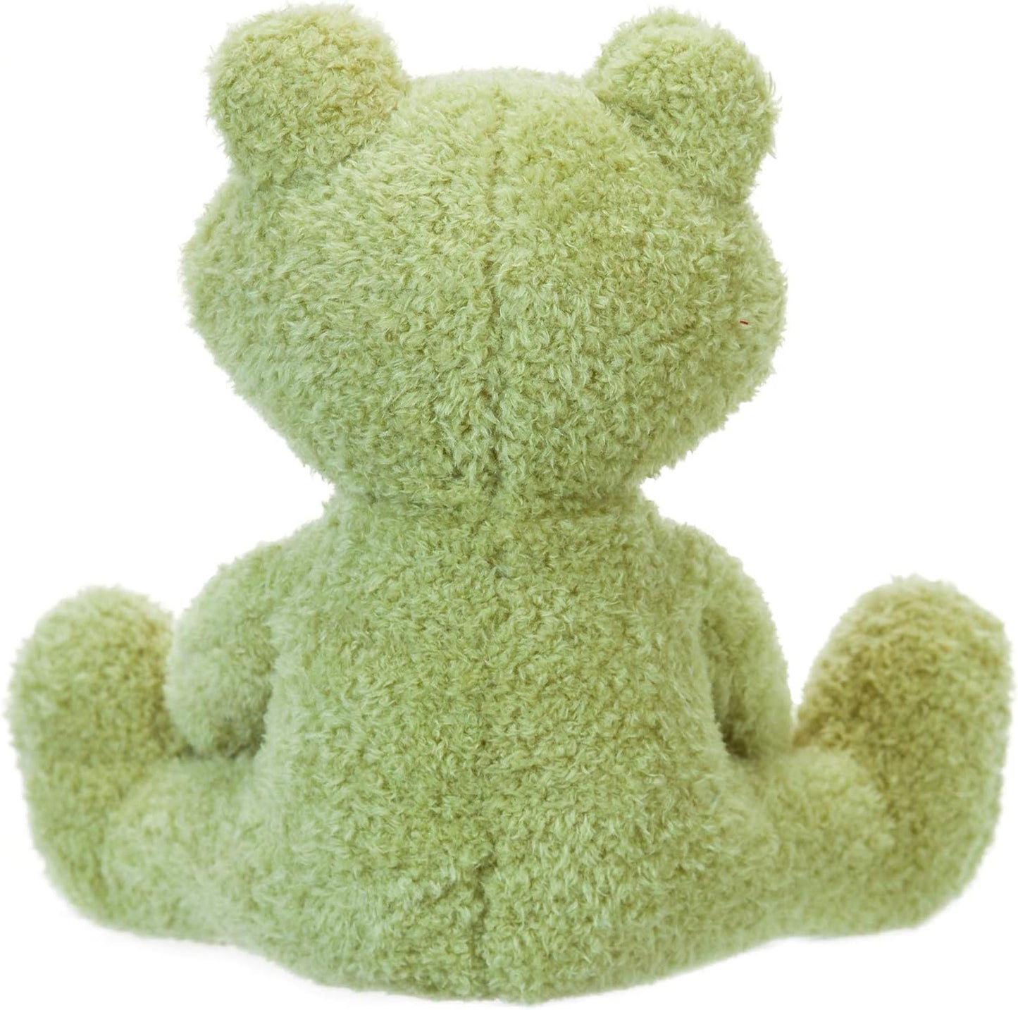 Apricot Lamb Toys Plush Velvet Frog Stuffed Animal Soft Cuddly Perfect for Child (Green Frog,9 Inches)