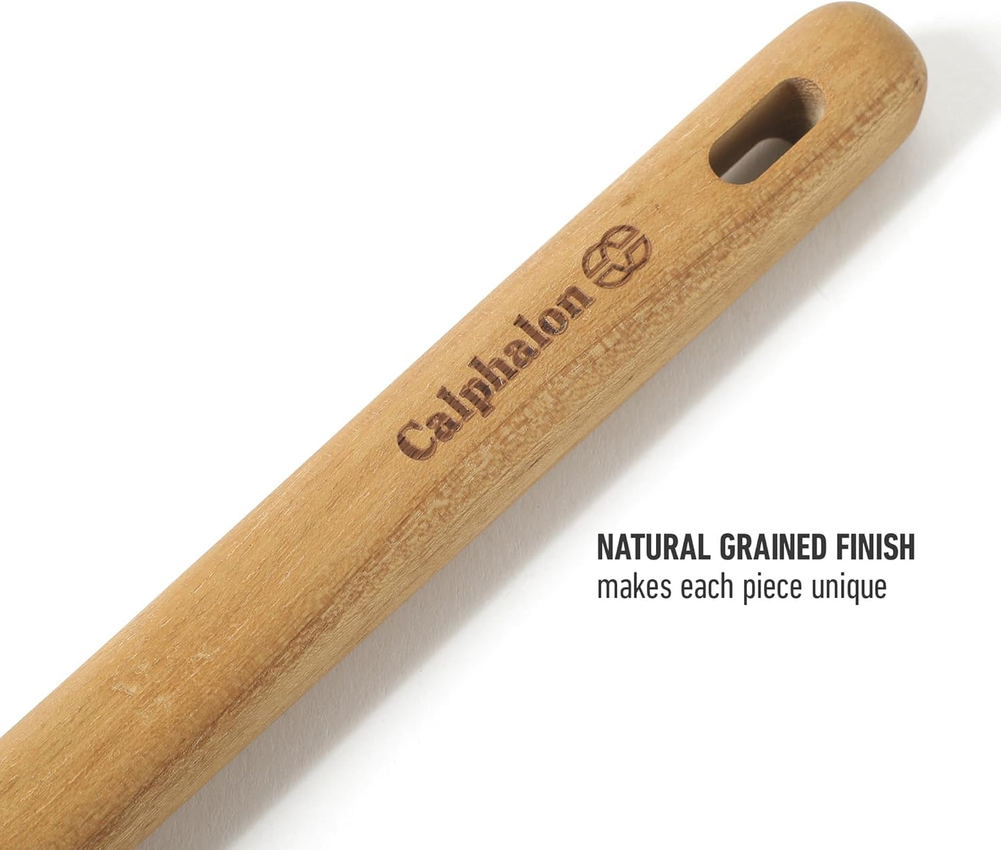 Calphalon Prime 7 Piece Sillicone and Teak Wood Kitchen Tool & Gadget Set - Taupe