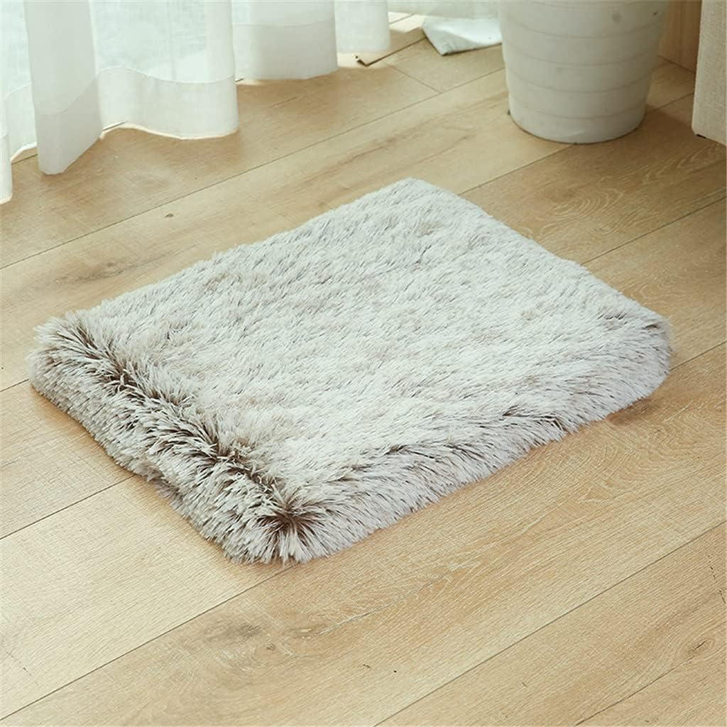 Ultra Plush Foam Dog Bed Rectangular Cat Dog Mats/Removable Cover Pet Mattress Cushion for Small Large Dogs (A XXL)