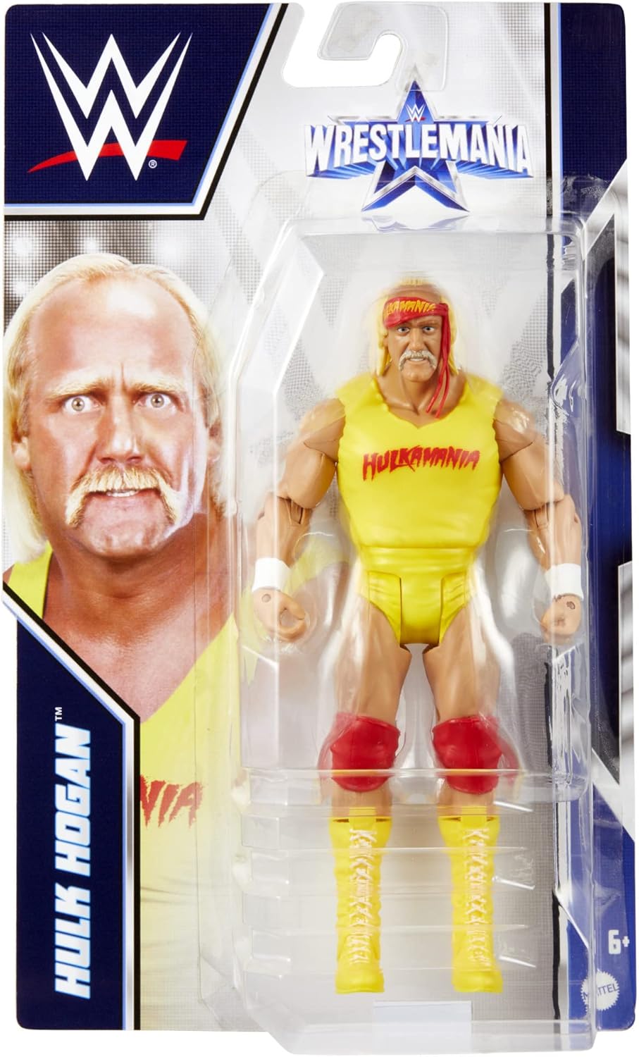 WWE Wrestlemania Action Figure, Hulk Hogan, Posable 6-inch Collectible & Gift for Ages 6 Years Old & Up