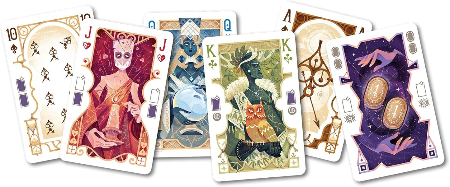 Asmodee All in: Predictions Card Game - Bluffing Strategy Game of Fate, Foresight & Probability, Fast-Paced Family Fun for Kids & Adults, Ages 10+, 2-5 Players, 30 Minute Playtime