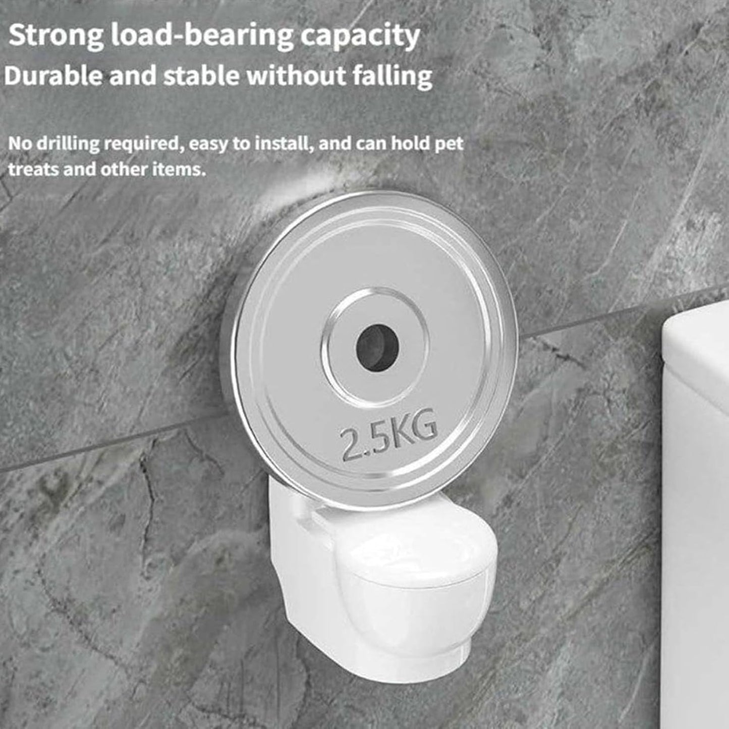 Cat Water Bowl - Anti Spill Detachable Dish, Toilet Shaped Pet Feeder, Fountain, Novelty Animal Station, Supplies, White Automatic Dispenser for Pets Kittens Puppies Dogs Home