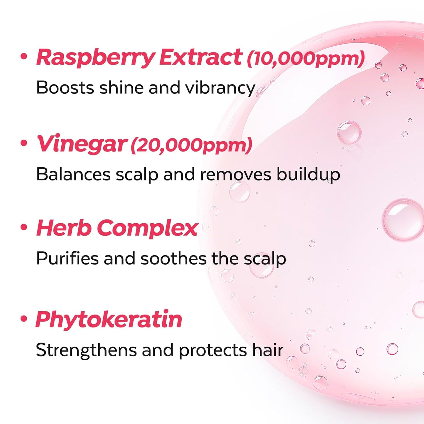 A’PIEU Raspberry Hair Vinegar Rinse for Scalp Detox & Clean, Smooth & Shiny Hair, Clarifying Treatment for Dandruff, Buildup, Oily & Itchy Scalp, pH Balancing, Korean Haircare, 6.76 fl oz