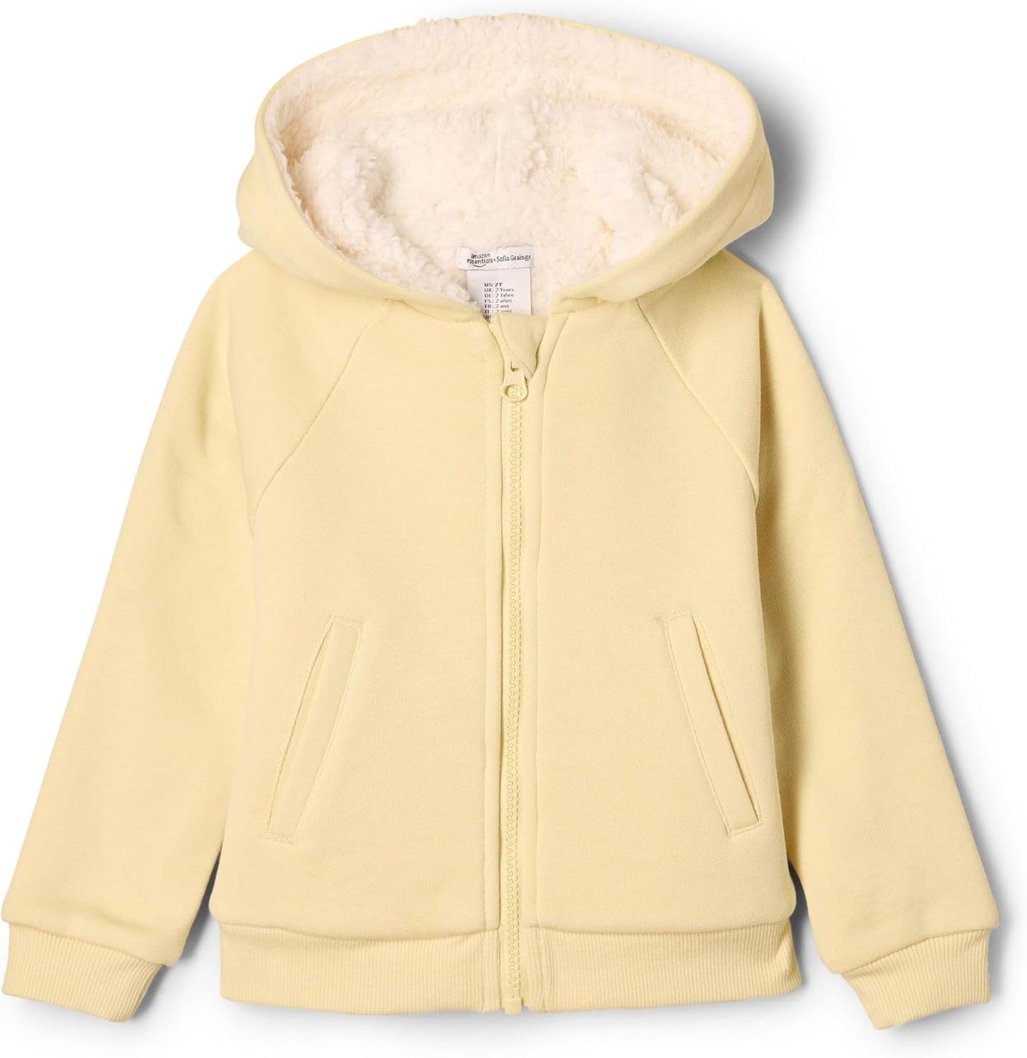 Amazon Essentials x Sofia Grainge Unisex Toddlers and Babies' French Terry Zip Hoodie Sweatshirt