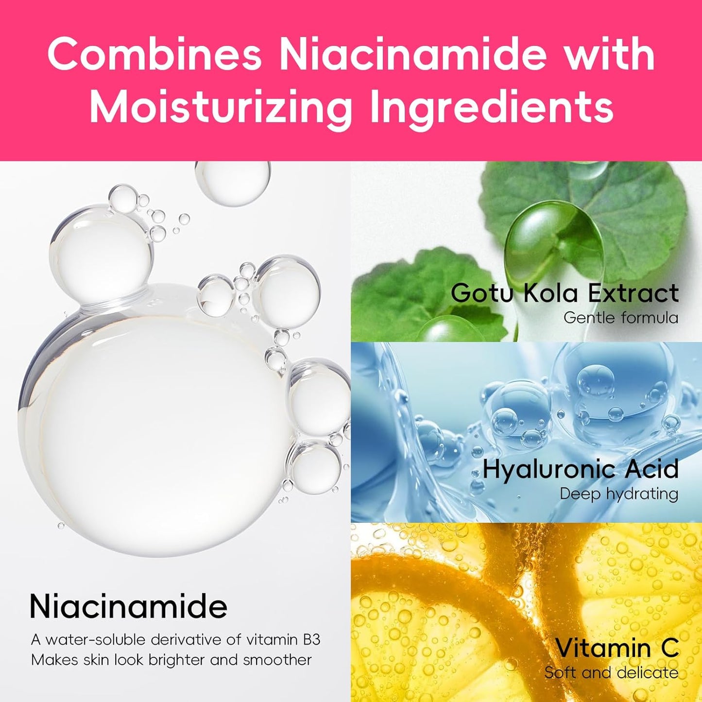 Watermelon Niacinamide Skin Care Set, Routine Beauty Skin Care for Teens- Gift Set with Cleanser, Toner, Eye Cream, Cream, Serum, Facial Juicy Glow Up Set for Women, Girls, for All Skin Types
