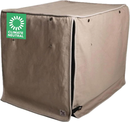 Molly Mutt Wild Horses Dog Crate Cover, 100% Cotton Canvas Cover with 2 Roll-Up Panels, Ideal for Dog or Cat Crate, Durable, Washable, and Free of Harmful Chemicals, 42" x 28" x 31"
