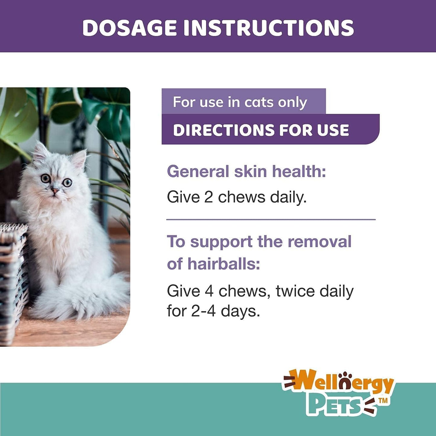 Natural Hairball Control Chews for Cats & Daily Probiotic with Prebiotics for Dogs & Cats