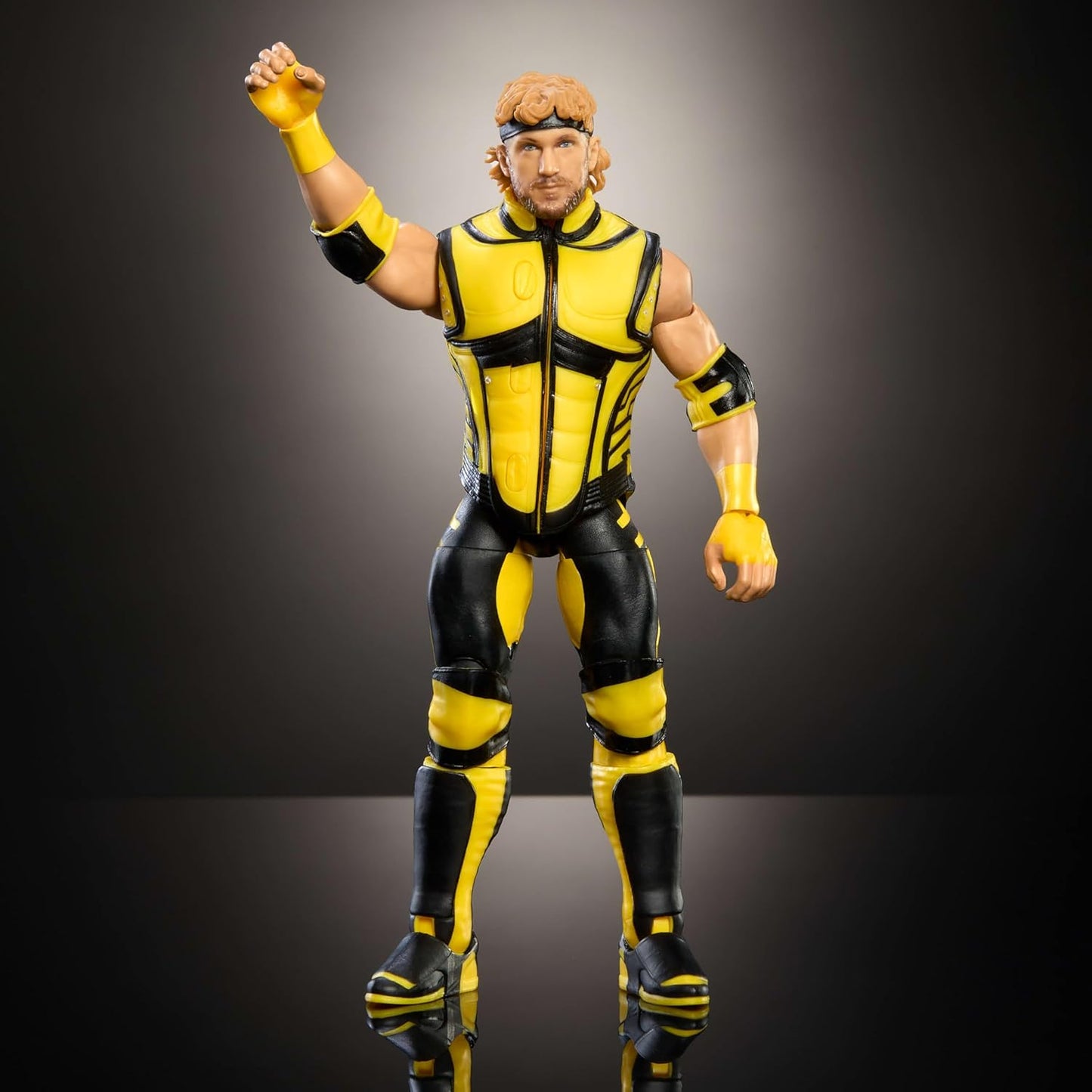 Mattel WWE Top Picks Elite Action Figure & Accessories Set, Logan Paul 6-inch Collectible with Swappable Hands, Ring Gear & 25 Articulation Points