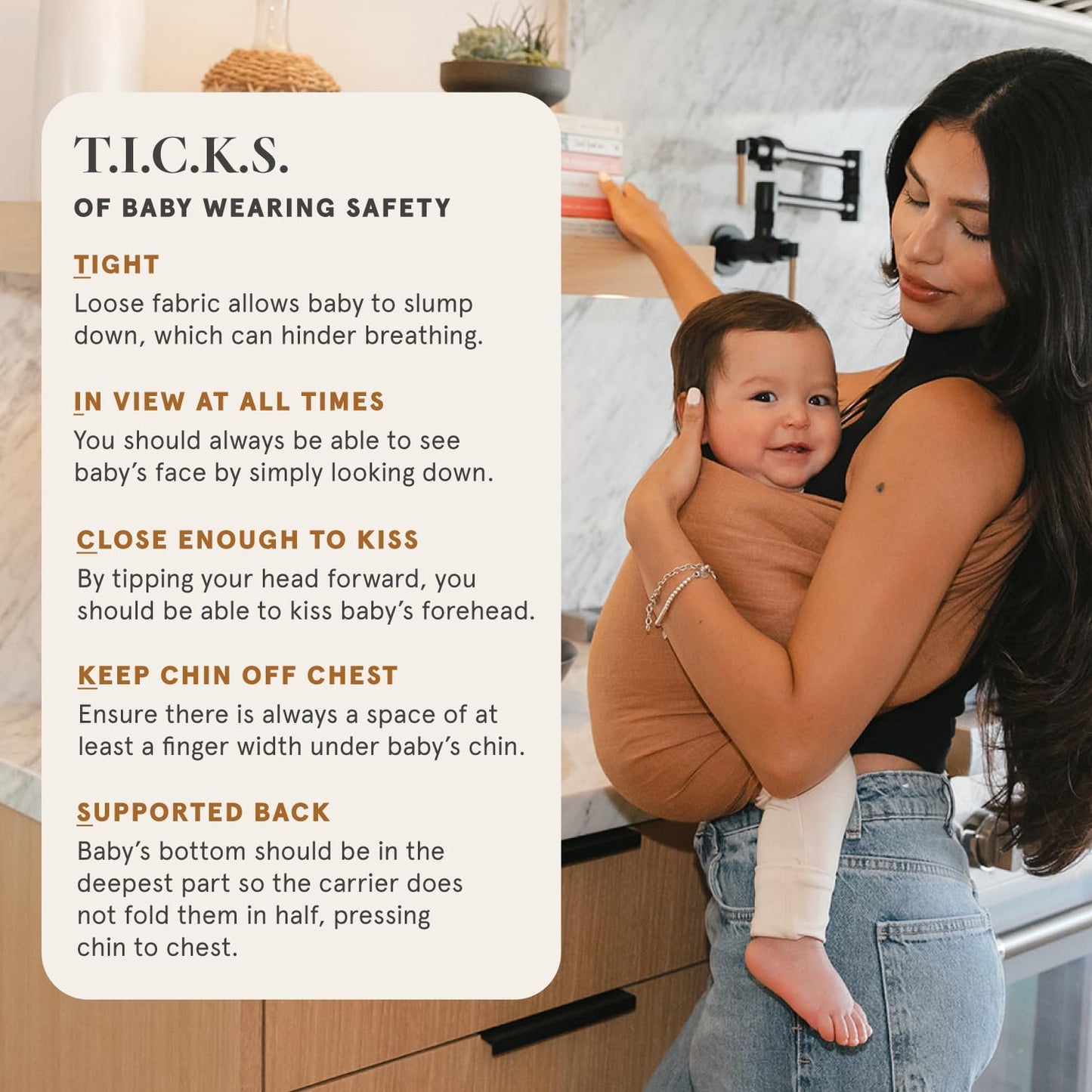 WildBird - Ring Sling Baby Carrier - 0-36 Months (up to 35 lbs) - Standard (74") Sparrow & Bronze Ring - Front, Hip or Back Carry - Adjustable Fit - Natural Linen - Baby Essentials - New Mom Gifts
