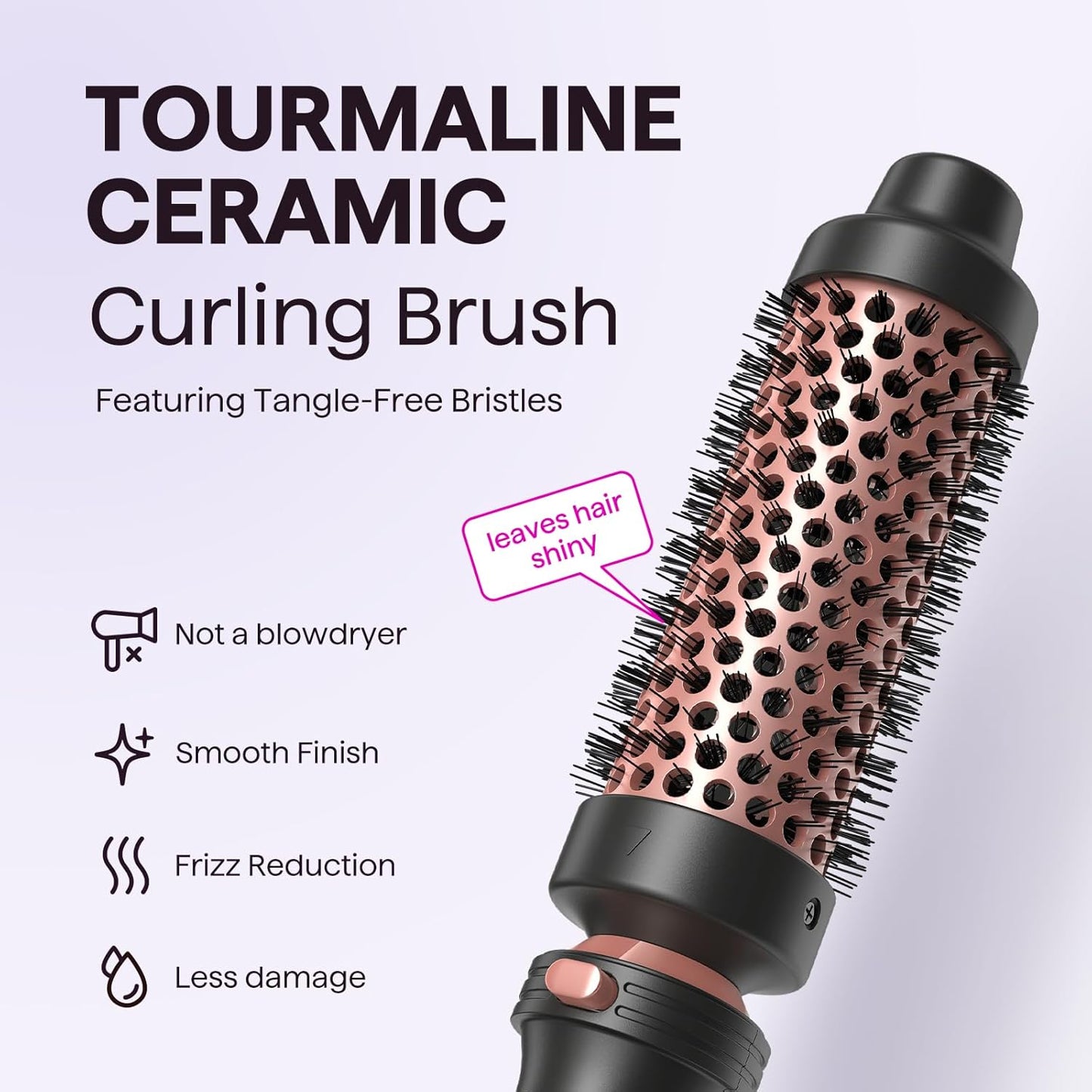 Wavytalk 5 in 1 Curling Wand Set, Multi Curl, Curling Wand Set with Thermal Brush and 4 Interchangeable Ceramic Curling Wand(0.5”-1.25”), Instant Heat Up Wand Curling Iron