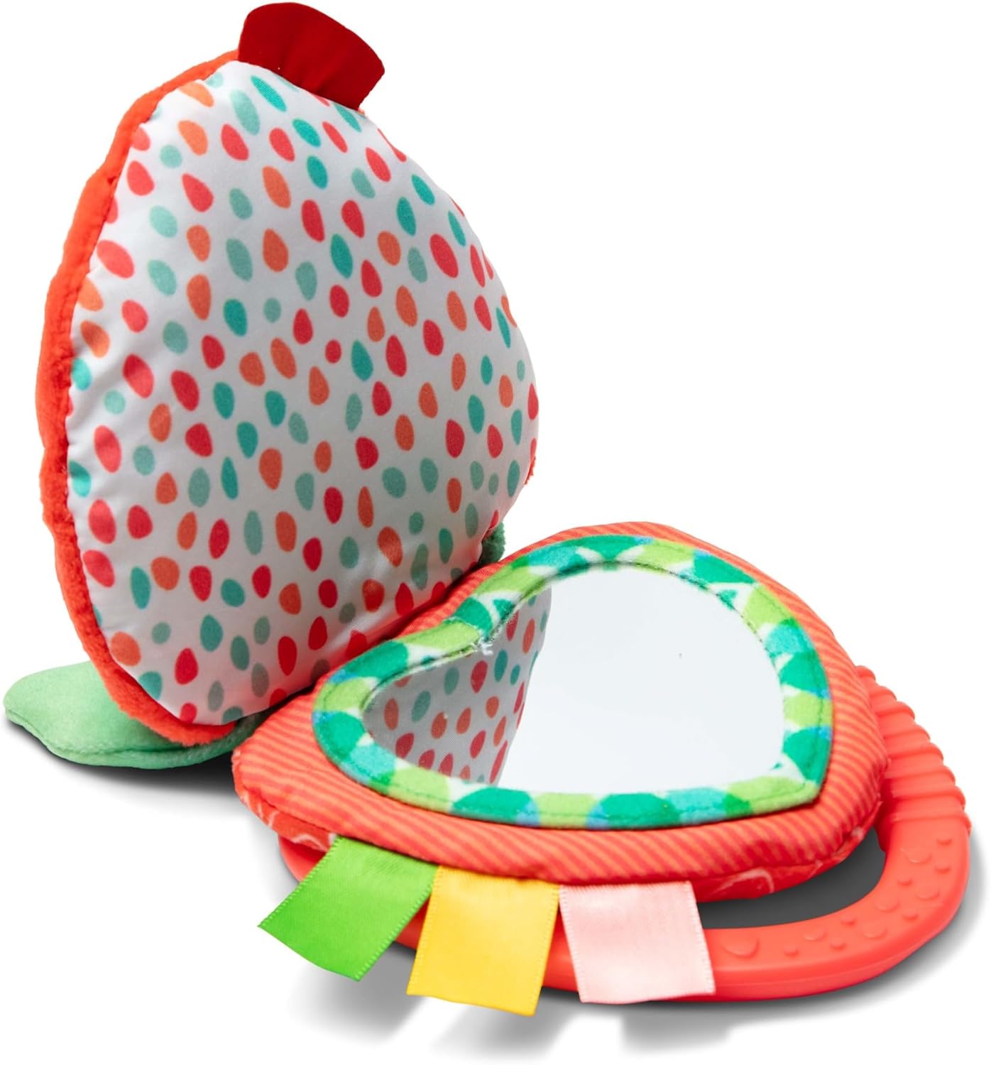 Melissa & Doug Peek-a-Boo Berry Take-Along Toy with Teether, Clip-On Stroller Toy for Baby Ages 12m+