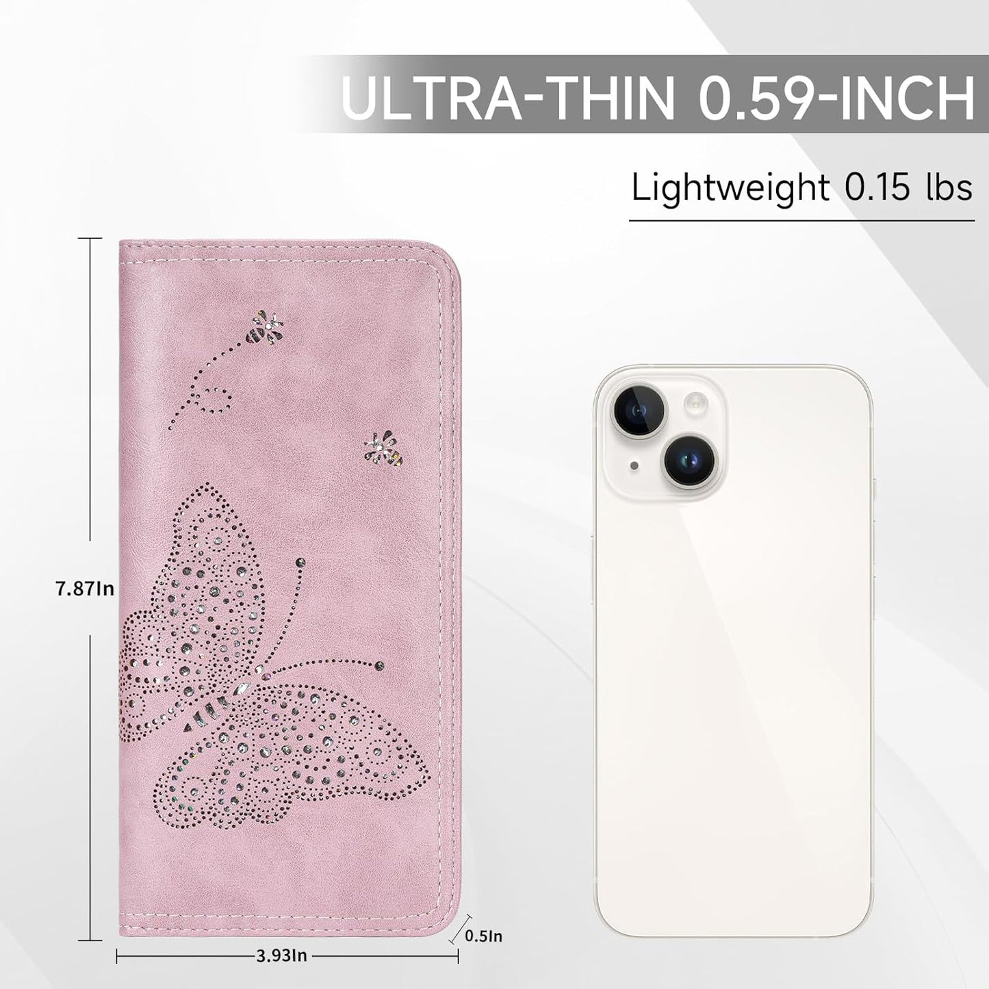 RFID Wallet Women Ultra Slim Thin Womens Wallet Compact Clutch Long Ladies Wallet for Women PURPLE
