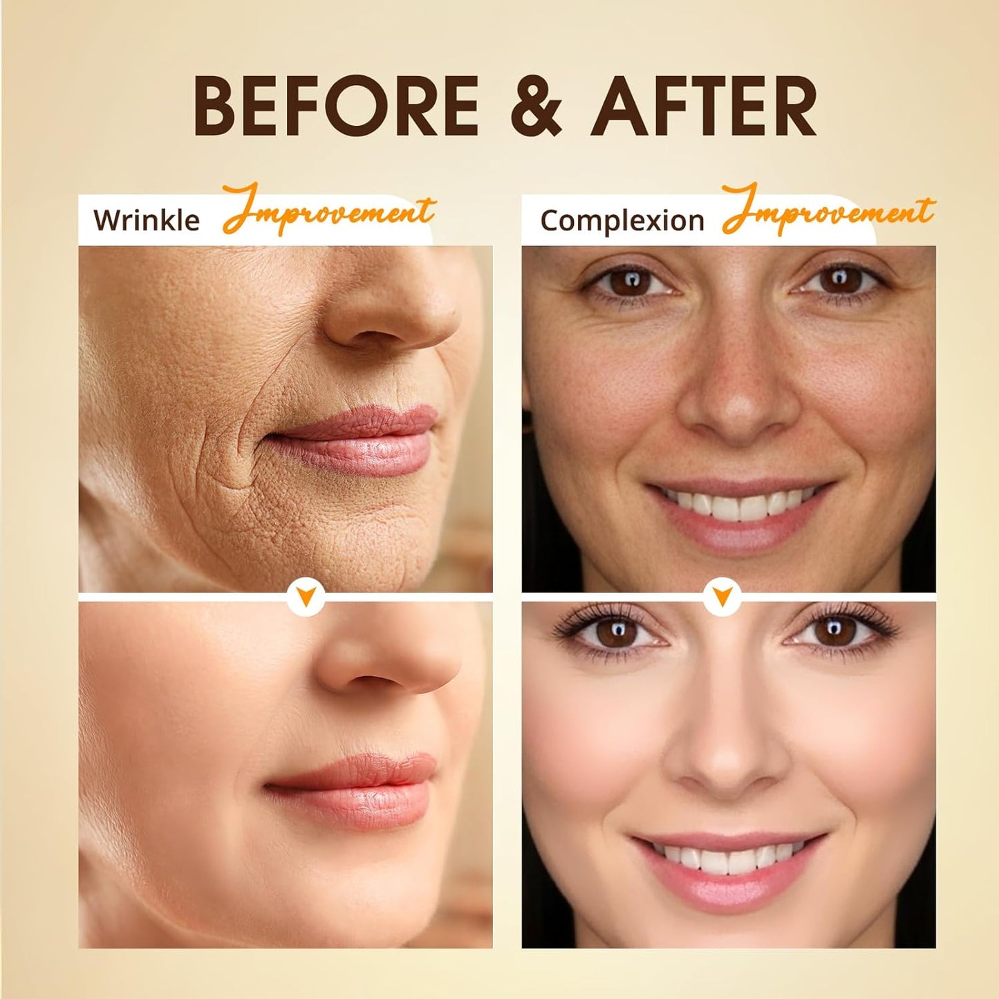 Retinol Collagen Serum for Face: Anti Aging &Anti Wrinkle Repair Peptide Serum with Hyaluronic Acid to Boost Hydration- Day/Night Facial Firming Neck Plump Skin Care for Women/Men(1.70 Fl Oz)