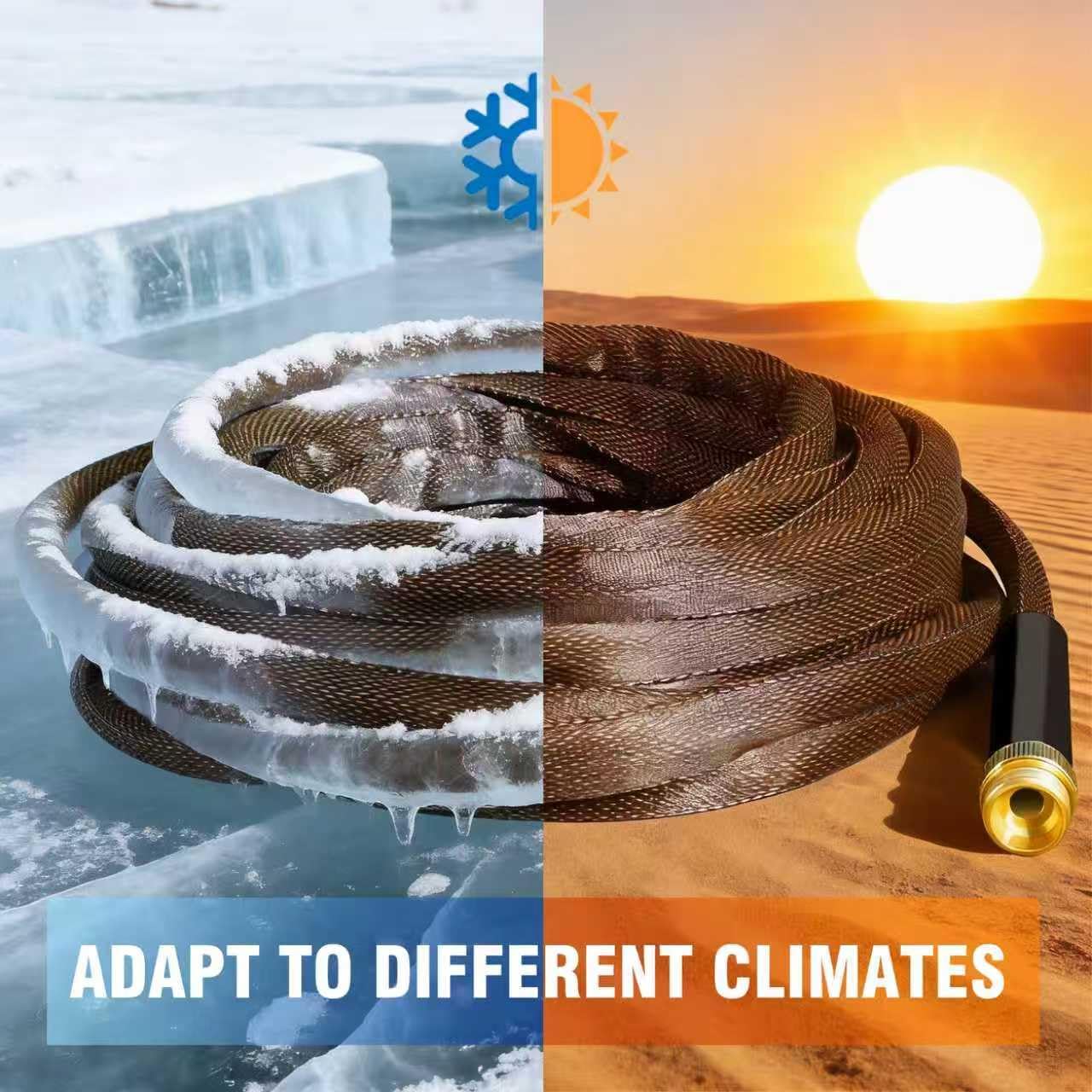 Garden Hose 100FT - 600PSI High Pressure, Kink-Free & Lightweight, Abrasion Resistant Water Hose for Car Wash, Lawn, Watering