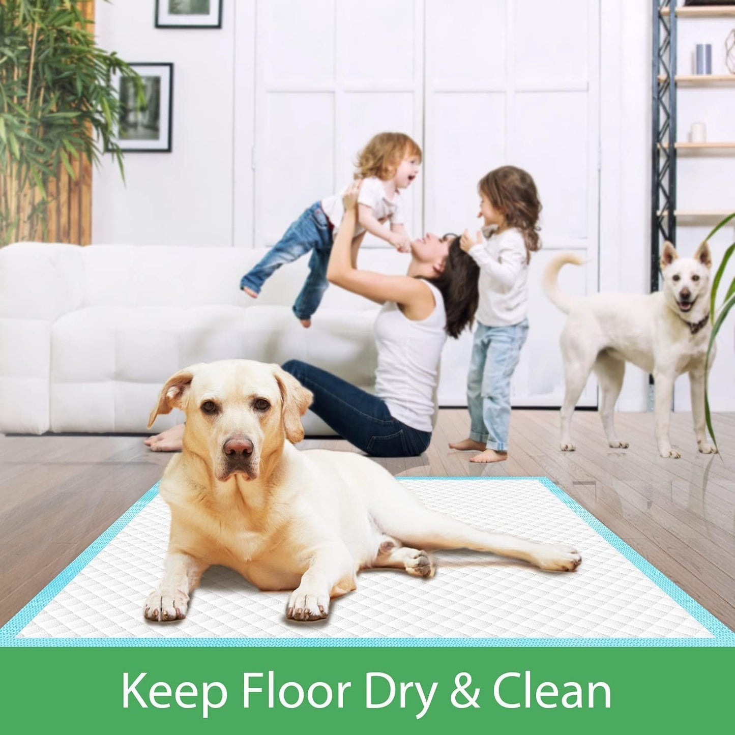 Extra Large Dog Pads 28"x34", 30 Count Thicker Puppy Pads XL, Super Absorbent Pee Pads for Dogs, Disposable Incontience Underpads for Doggies, Cats, Rabbits, Pups, Leak-Proof Pet Potty Mats