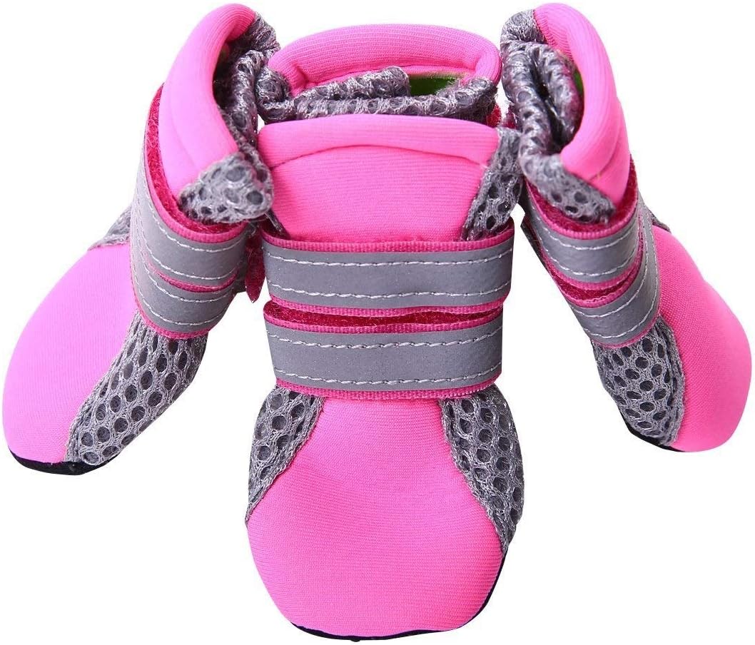 Winter Dog Shoes Warm Small Big Dogs Shoes Socks Waterproof Reflective Dog Boots Paw Protector Non Slip Rain Snow Pet Booties (Small)