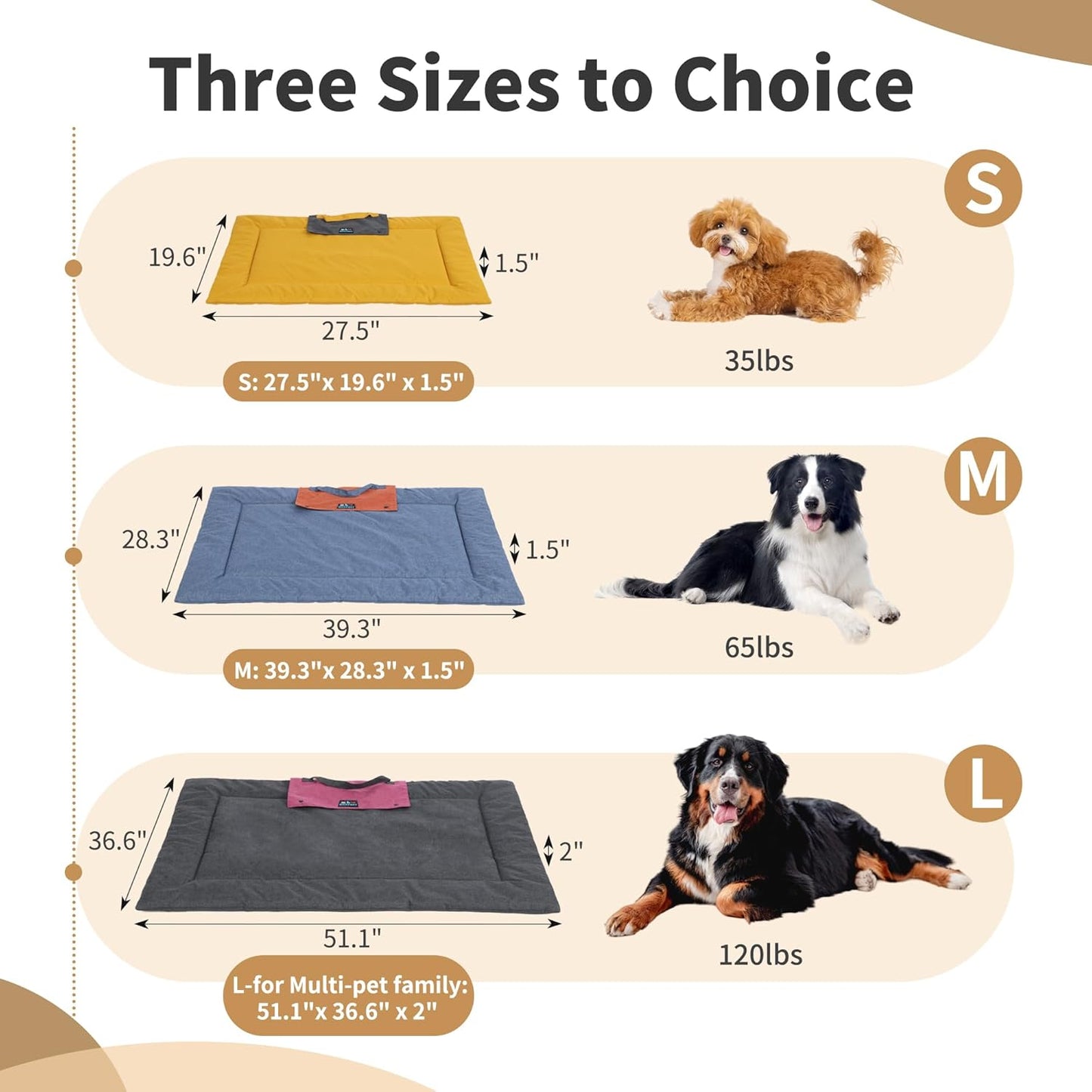 Outdoor Foldable Dog Mat Durable Teflon-Coated Oxford Material Waterproof Thin Dog pad Travel-Friendly Machine Washable Design for Camping/Car (Blue, Small (27.6 * 19.7 * 1.57 in))