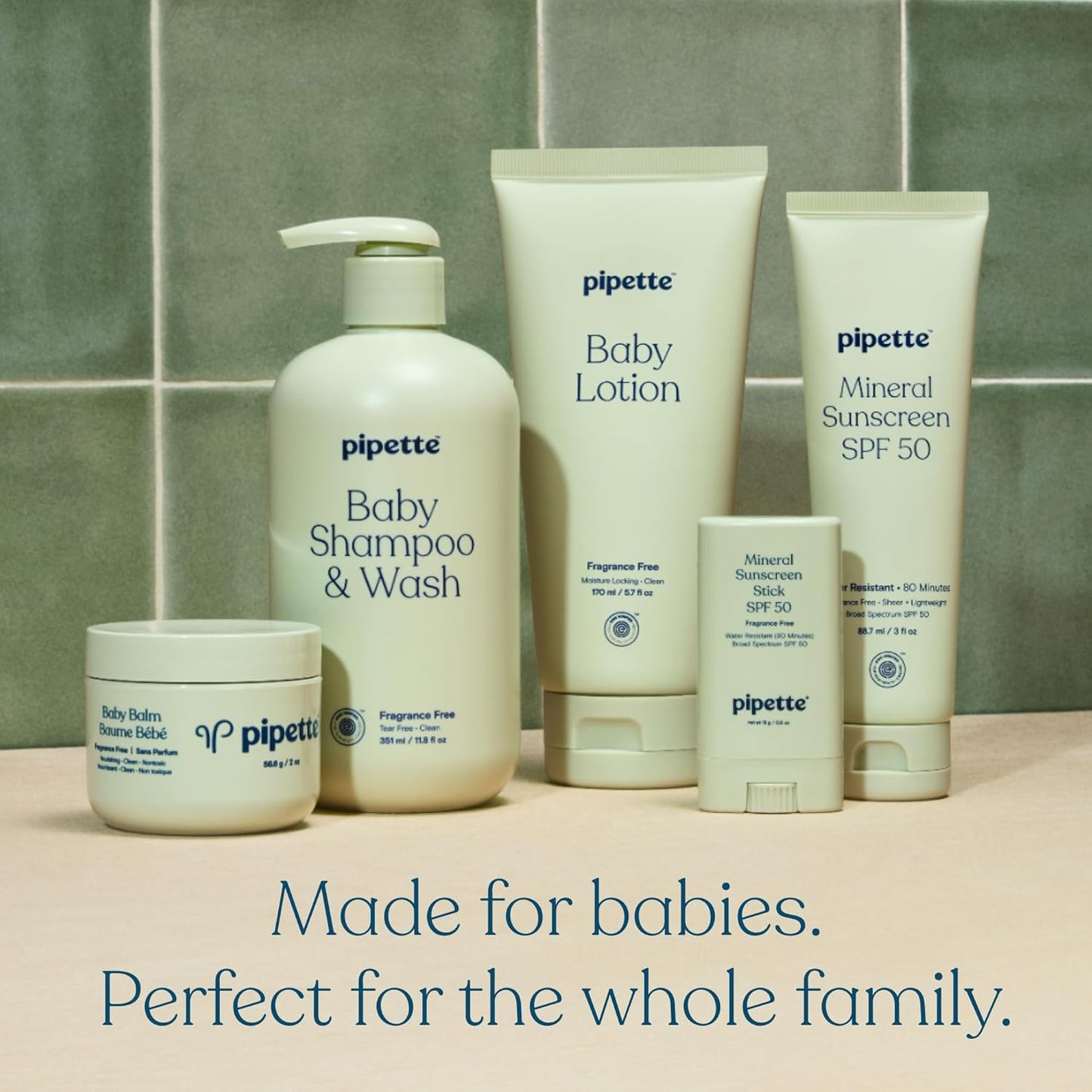 Pipette Vanilla + Ylang Ylang Wash and Lotion Duo, Pack of 2, Clean, Includes Baby Body Wash and Lotion for Newborns and Kids, Tear-Free Bath Time, Baby Bath and Newborn Essentials, Non-toxic