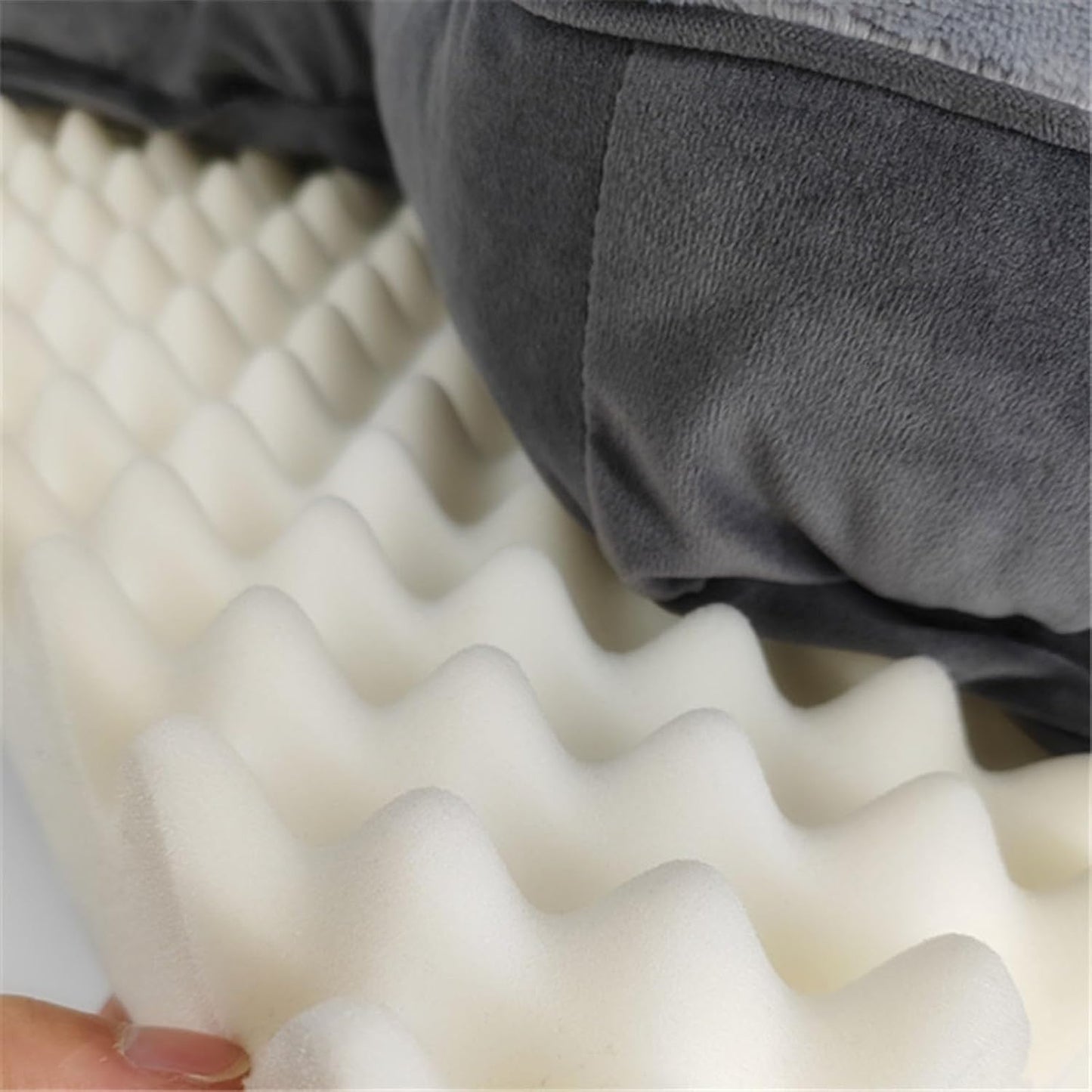 Medium Dog Couch Beds - Washable Orthopedic Dog Beds and Couch with Removable Flannel Zipper Cover (Brown M: 72 * 57 * 18cm/28 * 22.4 * 7inch) (Gray M: 72 * 57 * 18cm/28 * 22.4 * 7inch)