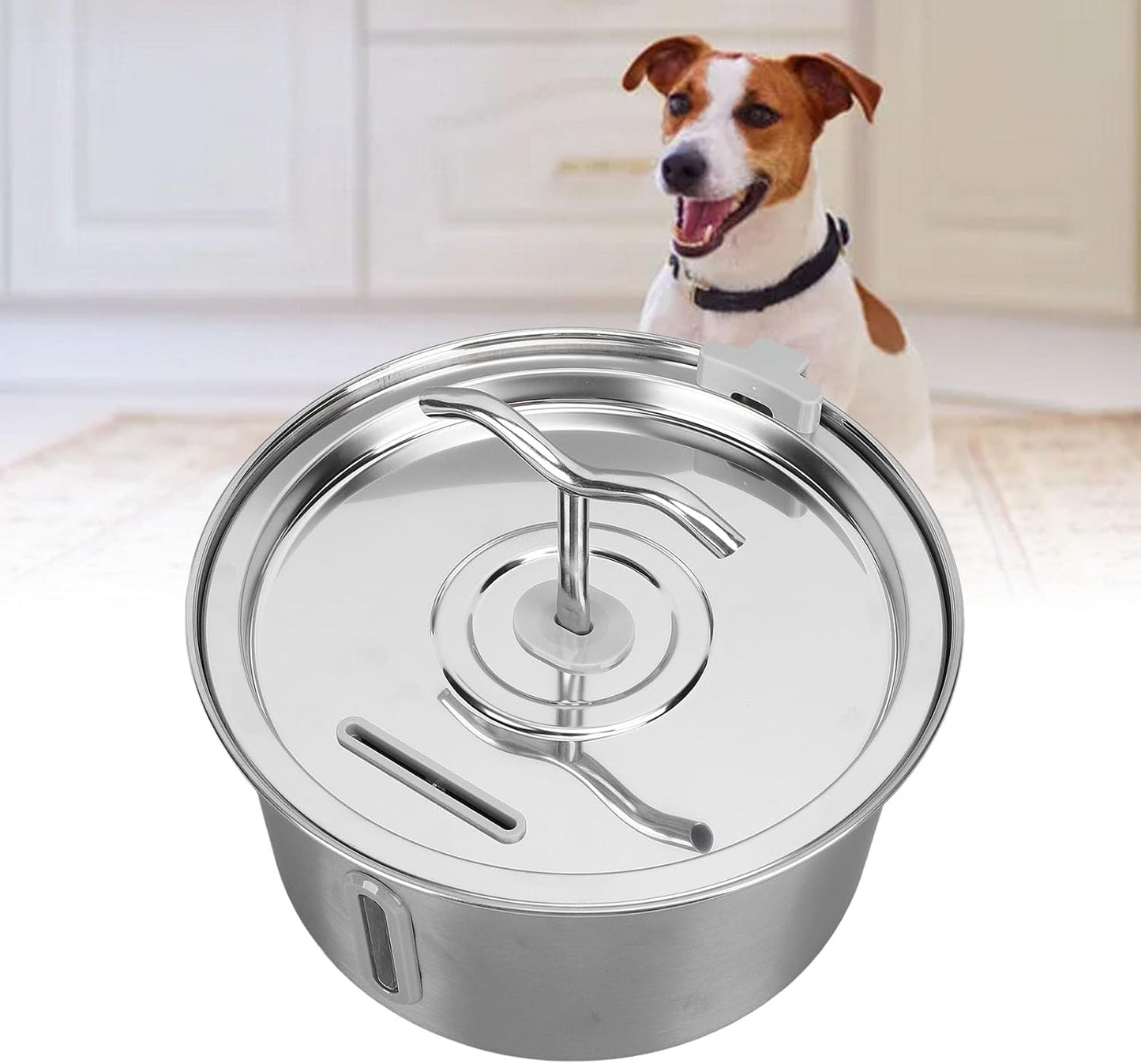 Stainless Steel Cat Water Fountain 3.2L Capacity Automatic Pet Drinking Fountain