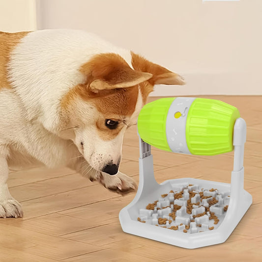 Dog Slow Feeder - Puzzle Bowl Food Feeder for Dogs and Puppies, Interactive Game Tableware for Eating Solution, Indoor, Living Room, Home Outdoor Travel and Pet Mealtime Fun