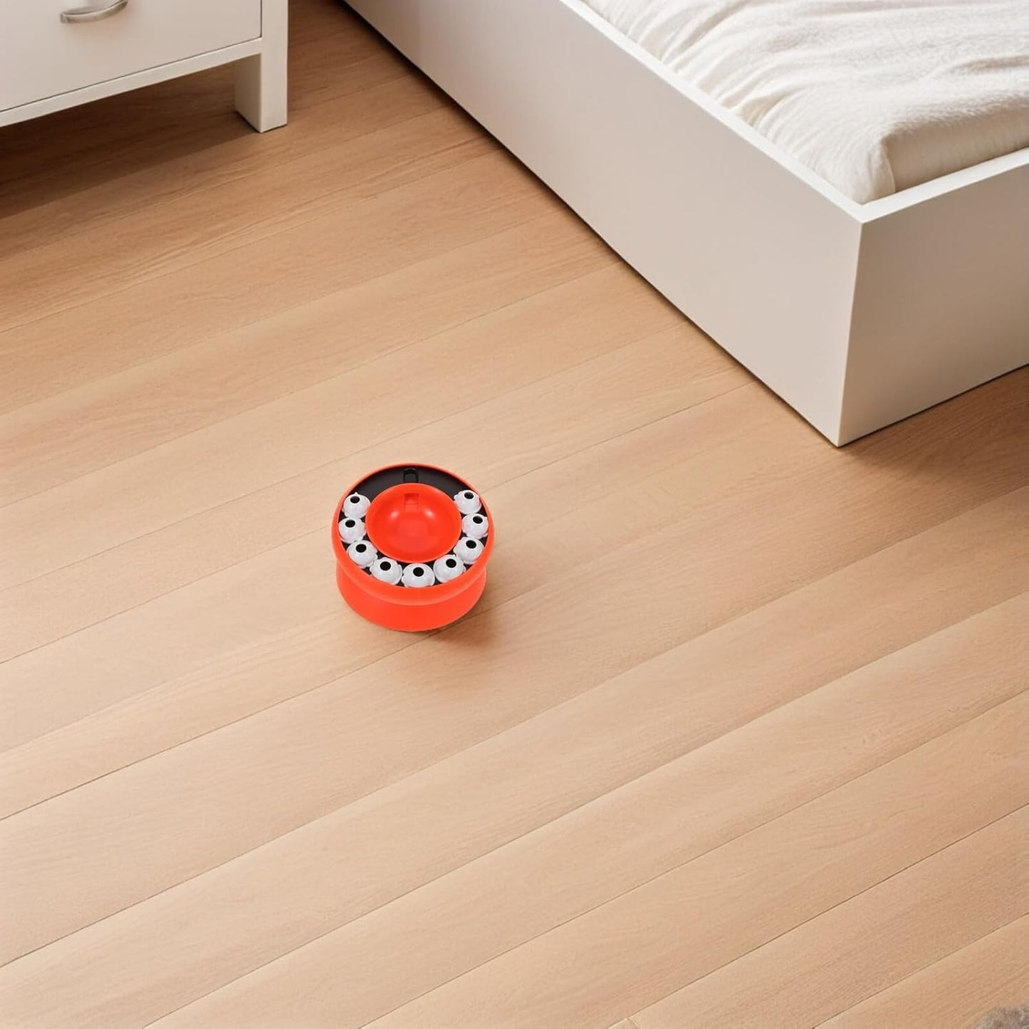 Milisten Slow Feeder Cat Bowl Slow Feeding Puzzle Pet Bowl Plastic Anti-gulping Kitten Feeding Dish Orange Interactive for Indoor Cats